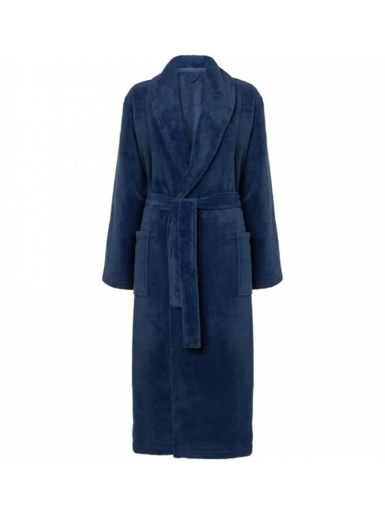 Clearance Bath & Living Vandyck BEAUMONT bathrobe Navy-036