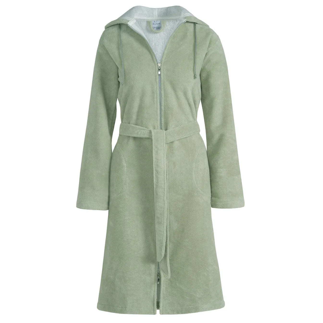 Store Bath & Living Vandyck DUCHESS bathrobe color Pale Olive (BAGE17203)