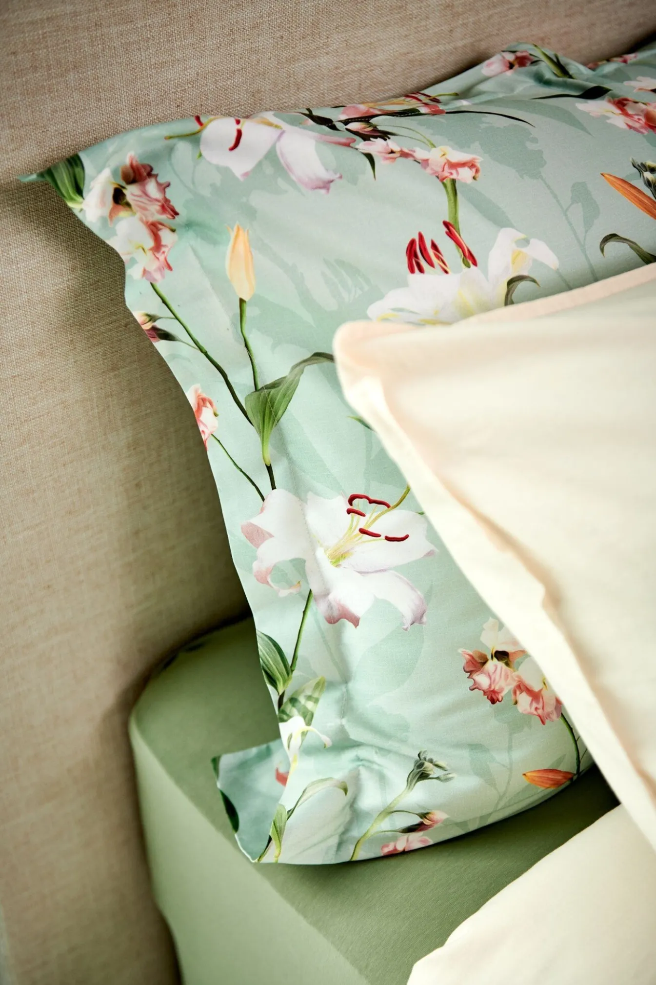 Cheap Bath & Living Vandyck Duvet cover AZALEA Light Green 140x220 cm (satin cotton)