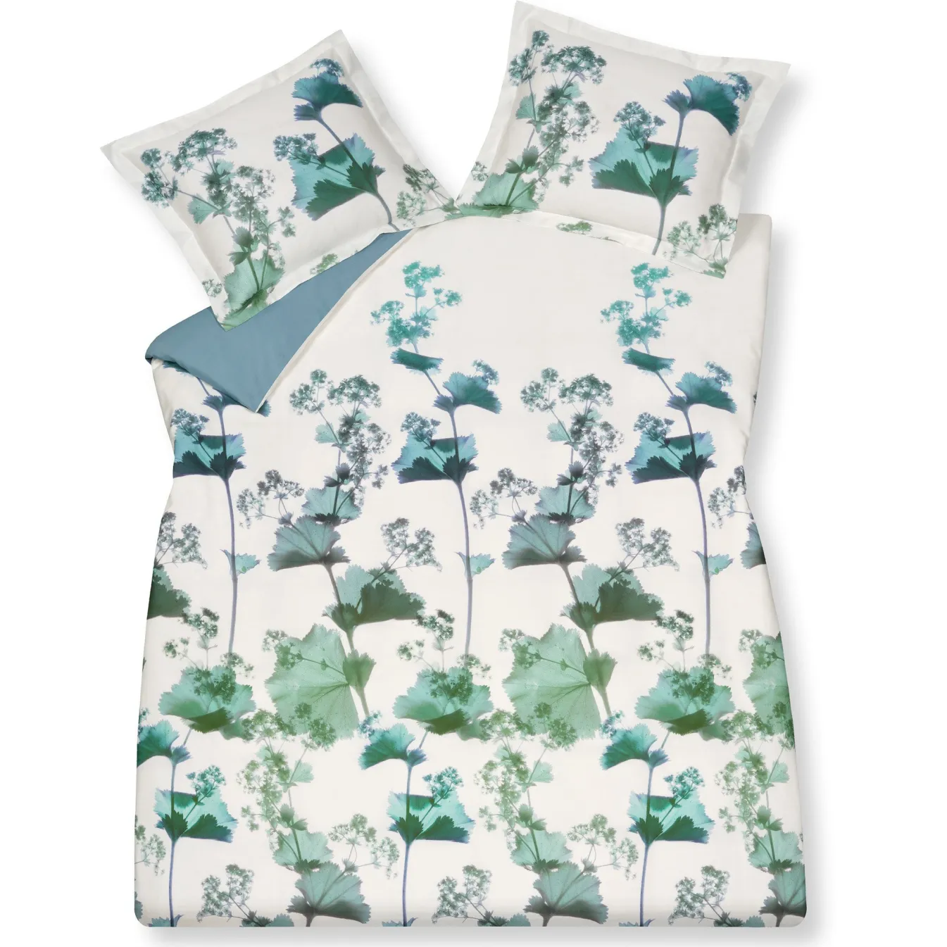 Shop Bath & Living Vandyck Duvet cover BLUE SHADES Storm Blue 200x220 cm (satin) SAL220205