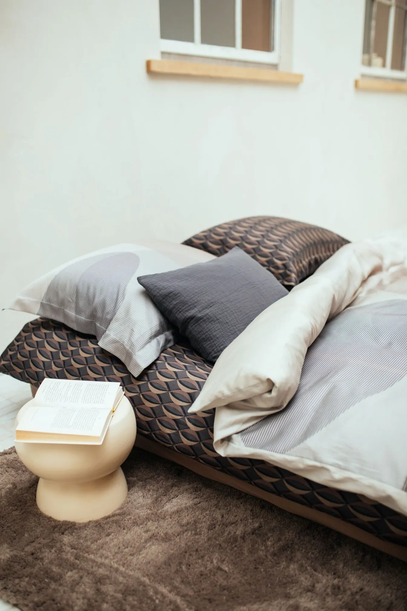 Best Sale Bath & Living Vandyck Duvet cover BOUNCING Off Black 140x220 cm (satin cotton)