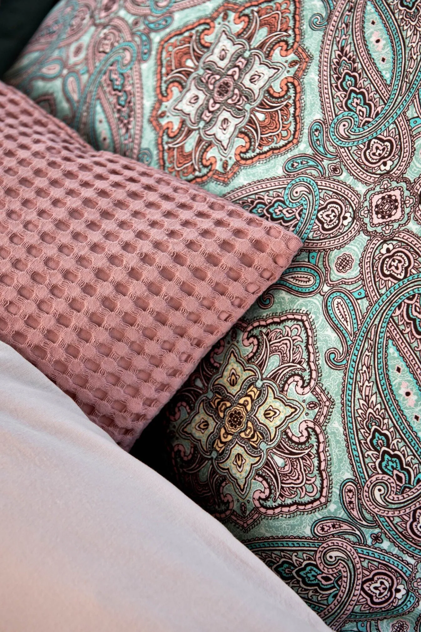 Flash Sale Bath & Living Vandyck Duvet cover CHARM Pearl Blue 140x220 cm (satin cotton)