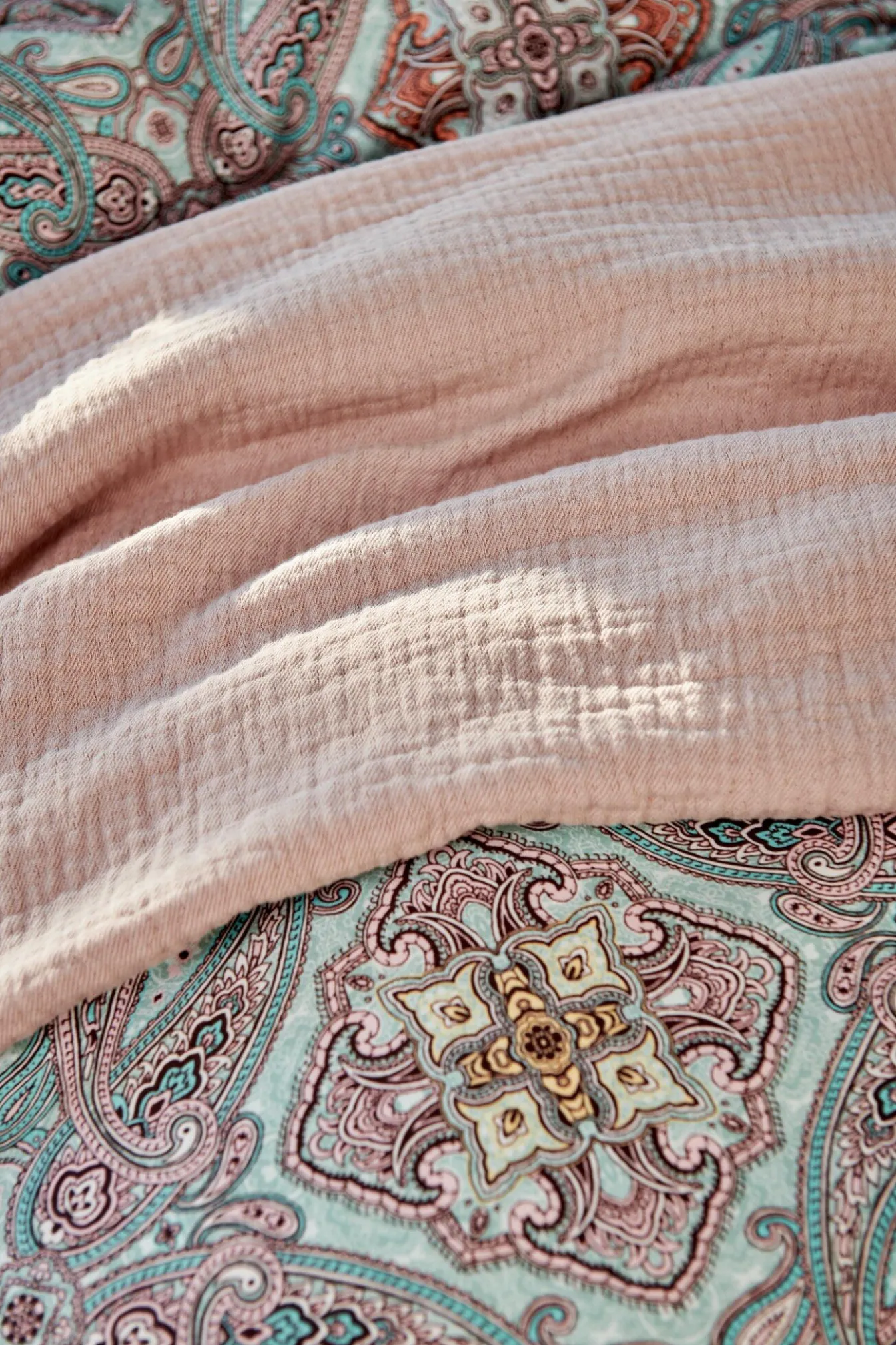 Flash Sale Bath & Living Vandyck Duvet cover CHARM Pearl Blue 140x220 cm (satin cotton)