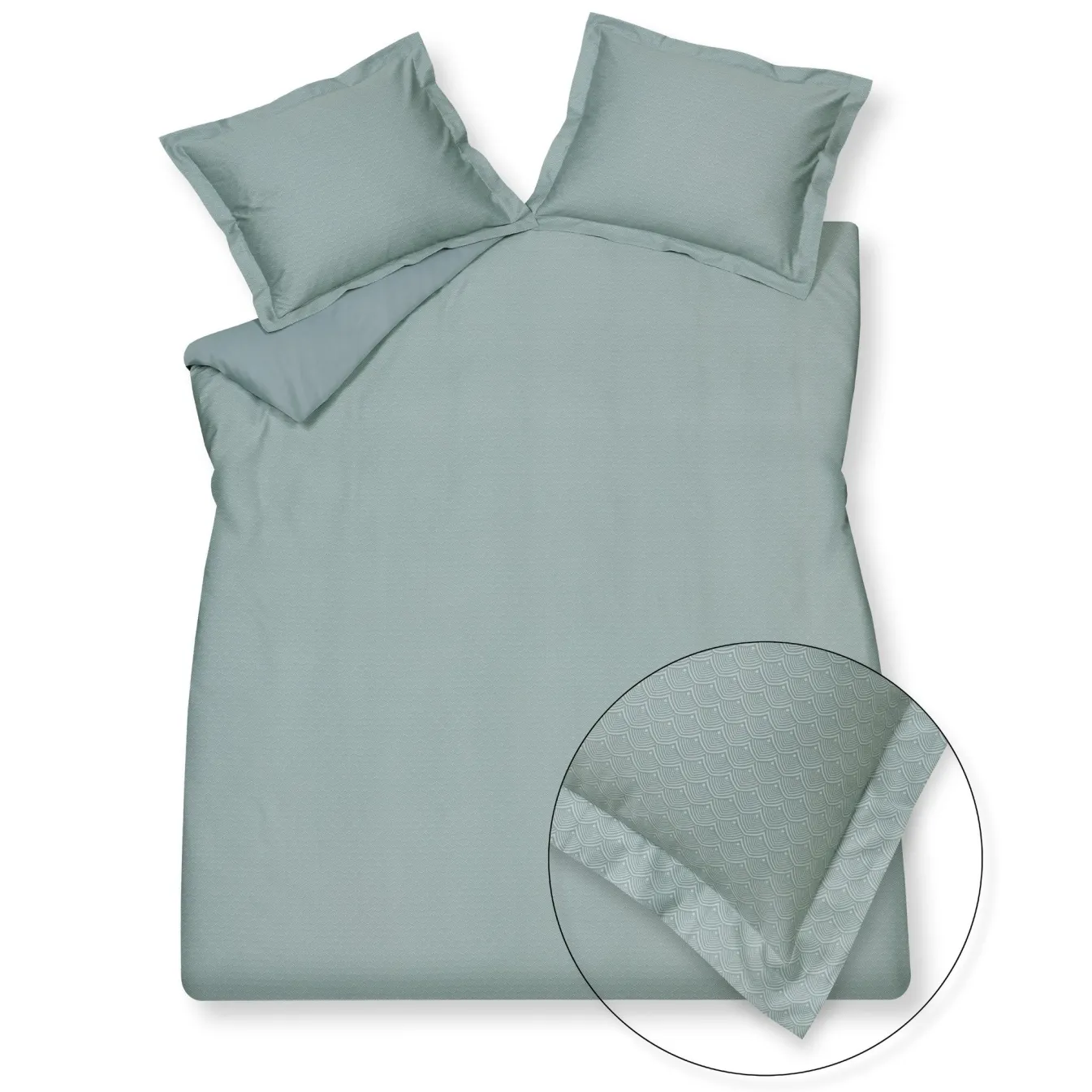 Best Bath & Living Vandyck Duvet cover FIZZY Pearl Blue 200x220 cm (satin) SASA22104