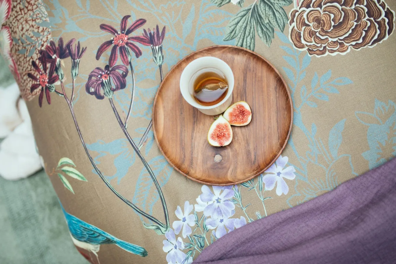 Store Bath & Living Vandyck Duvet cover FLORAL BIRD multi 200x220 cm (satin cotton)