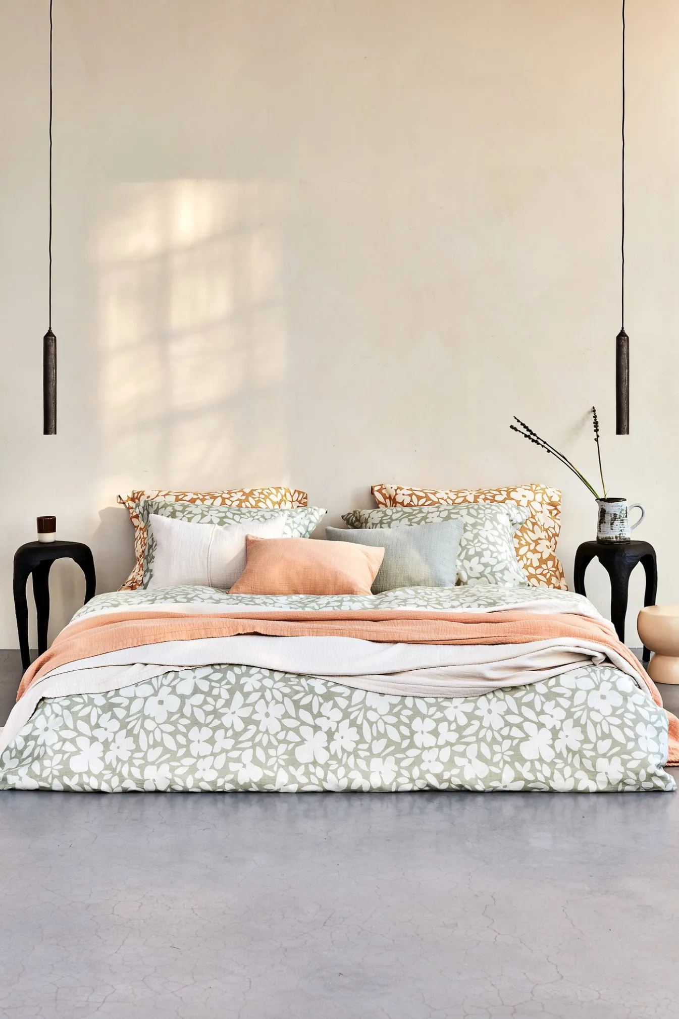 Cheap Bath & Living Vandyck Duvet cover FLORALS Smoke Green 140x220 cm (SABB23104)