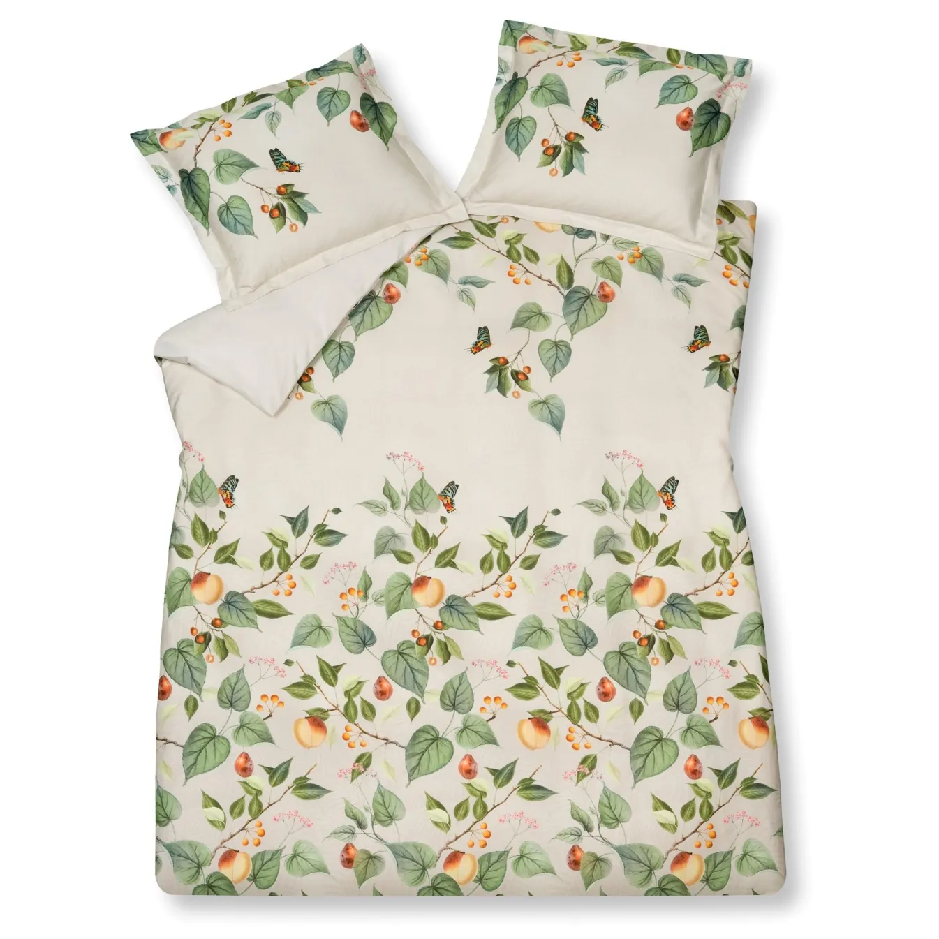Cheap Bath & Living Vandyck Duvet cover FRUIT GARDEN Cream Tan 200x220 cm (satin cotton)