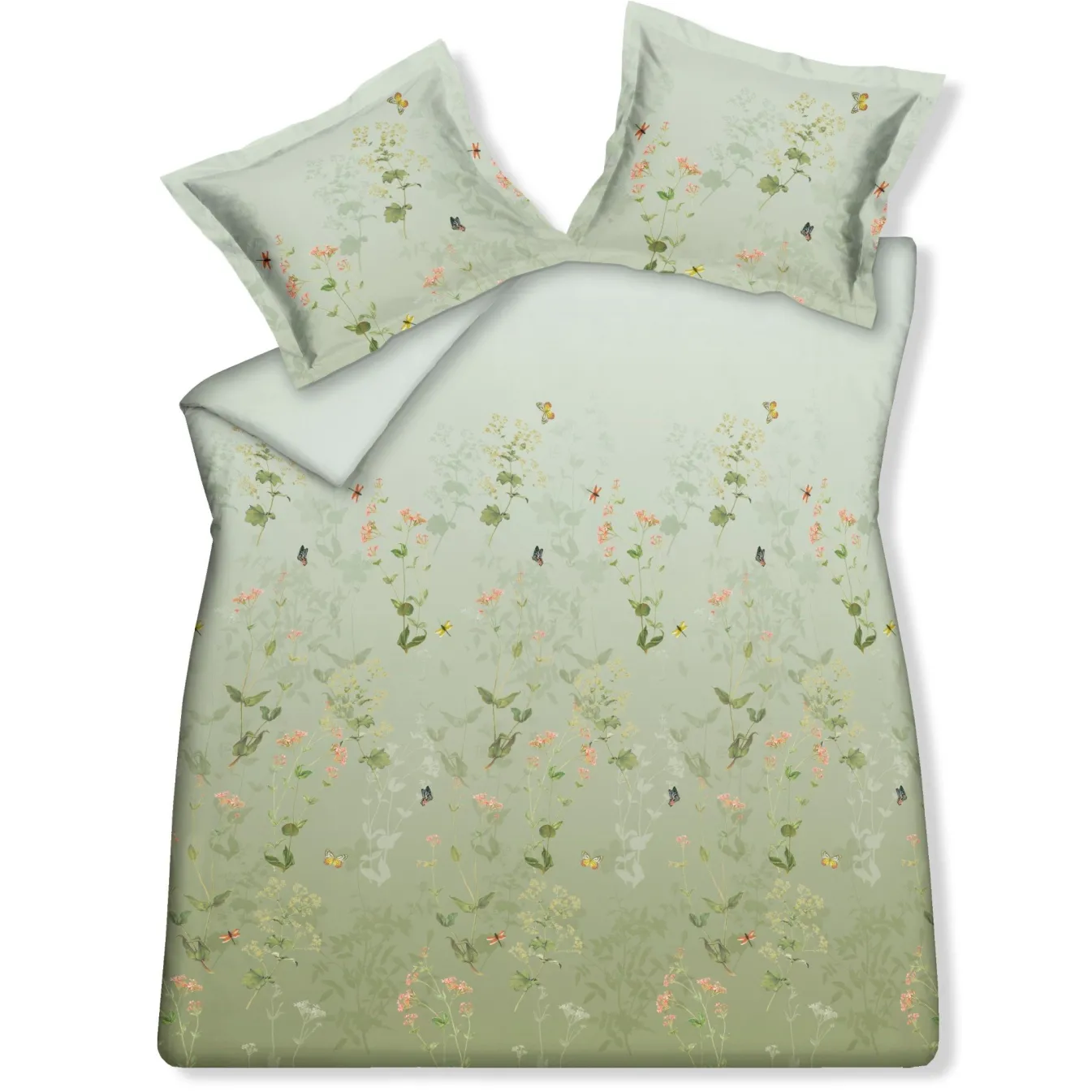 Clearance Bath & Living Vandyck Duvet cover GARDENIA Smoke Green 200x220 cm (satin cotton)