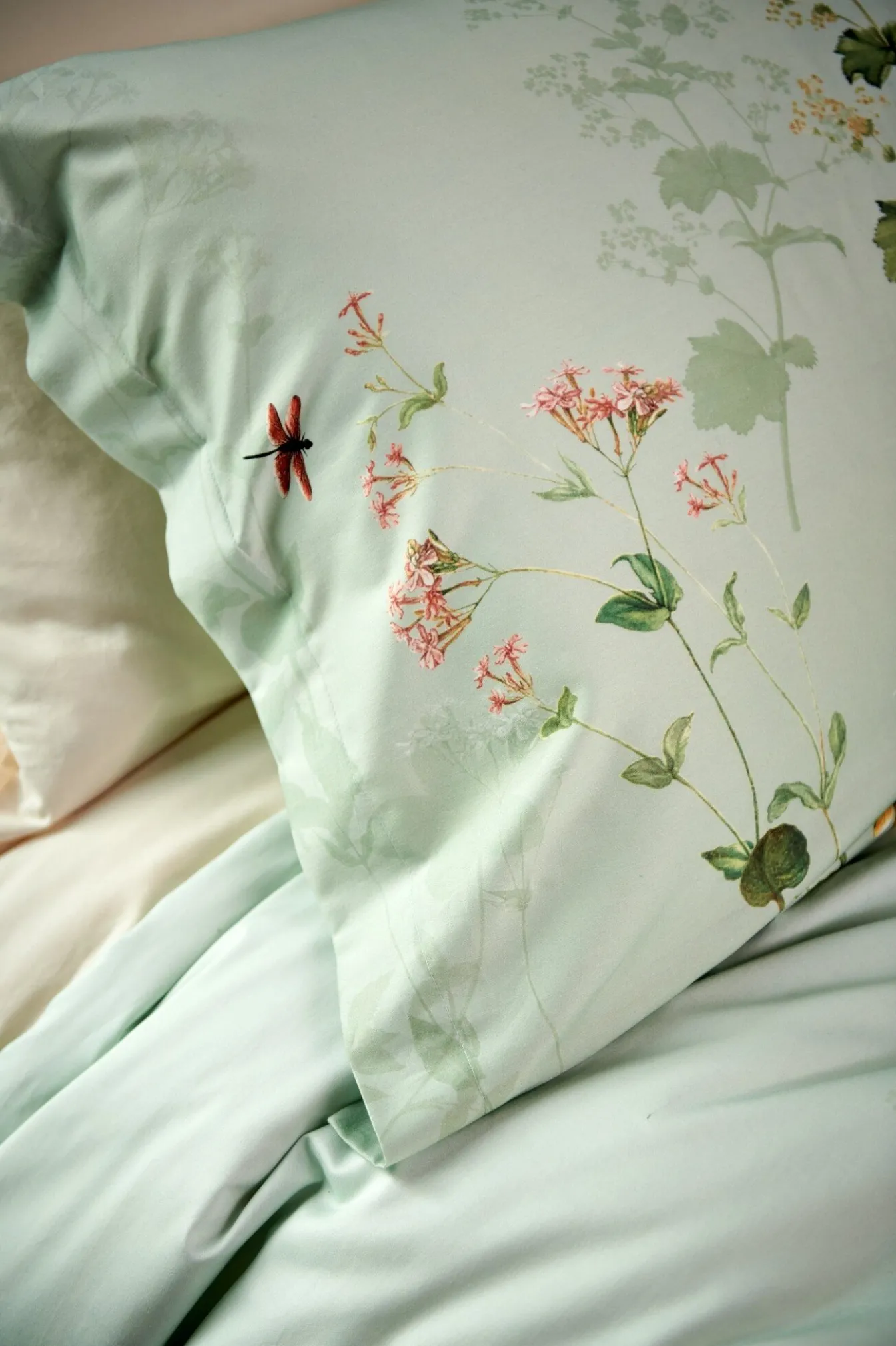 New Bath & Living Vandyck Duvet cover GARDENIA Smoke Green 240x220 cm (satin cotton)