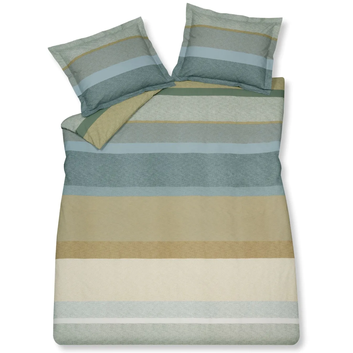 Best Bath & Living Vandyck Duvet cover GREEN SHOOT smoke green 240x220 cm (cotton)