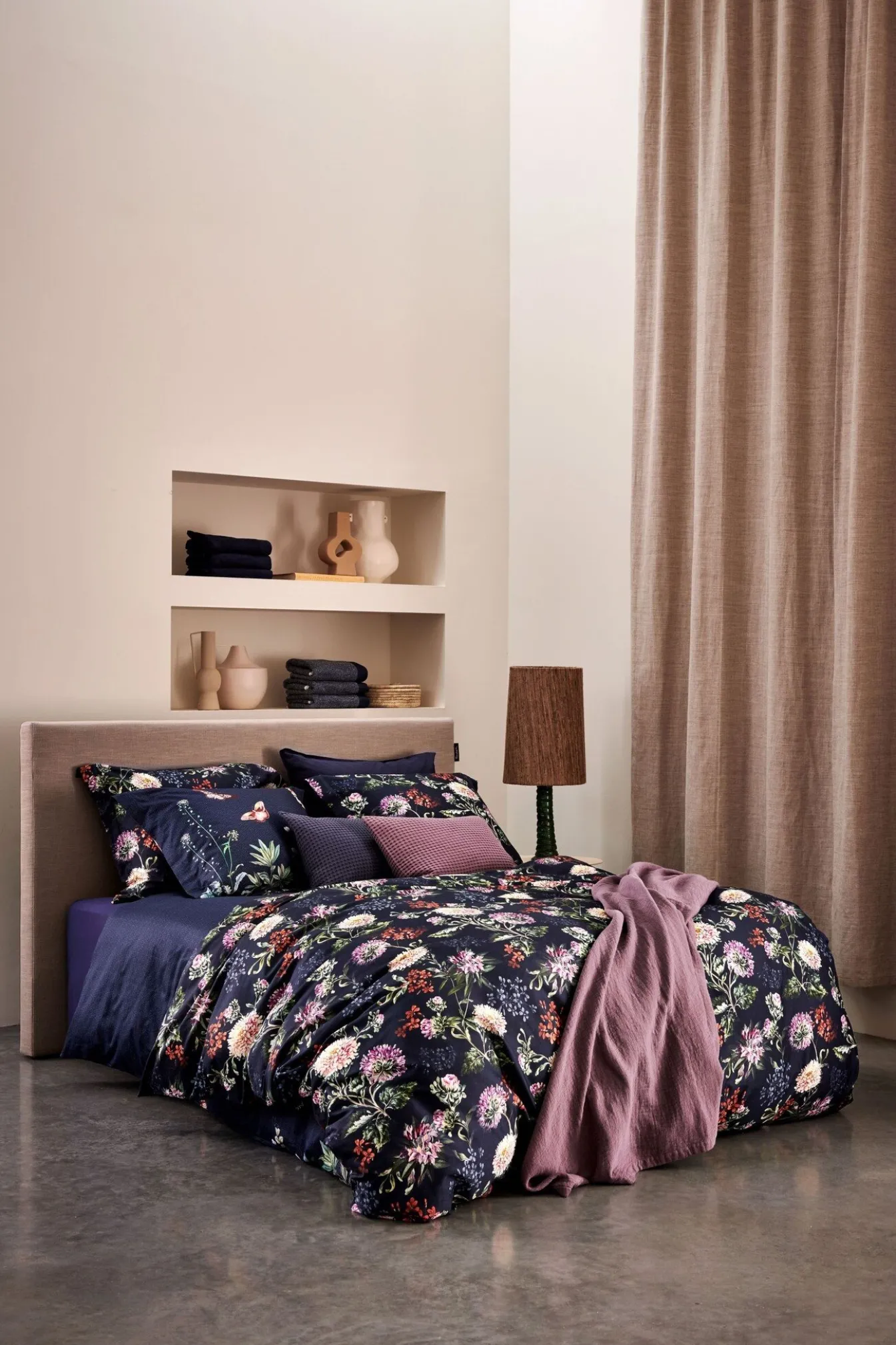 Cheap Bath & Living Vandyck Duvet cover HAPPINESS Blue Ink 140x220 cm (satin cotton)