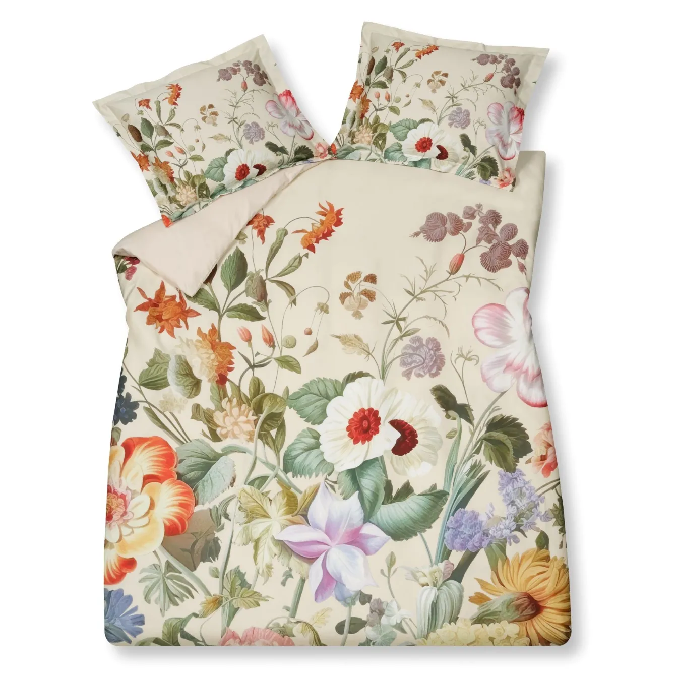 Store Bath & Living Vandyck Duvet cover HOLIDAY Cream Tan 240x220 cm (satin cotton)