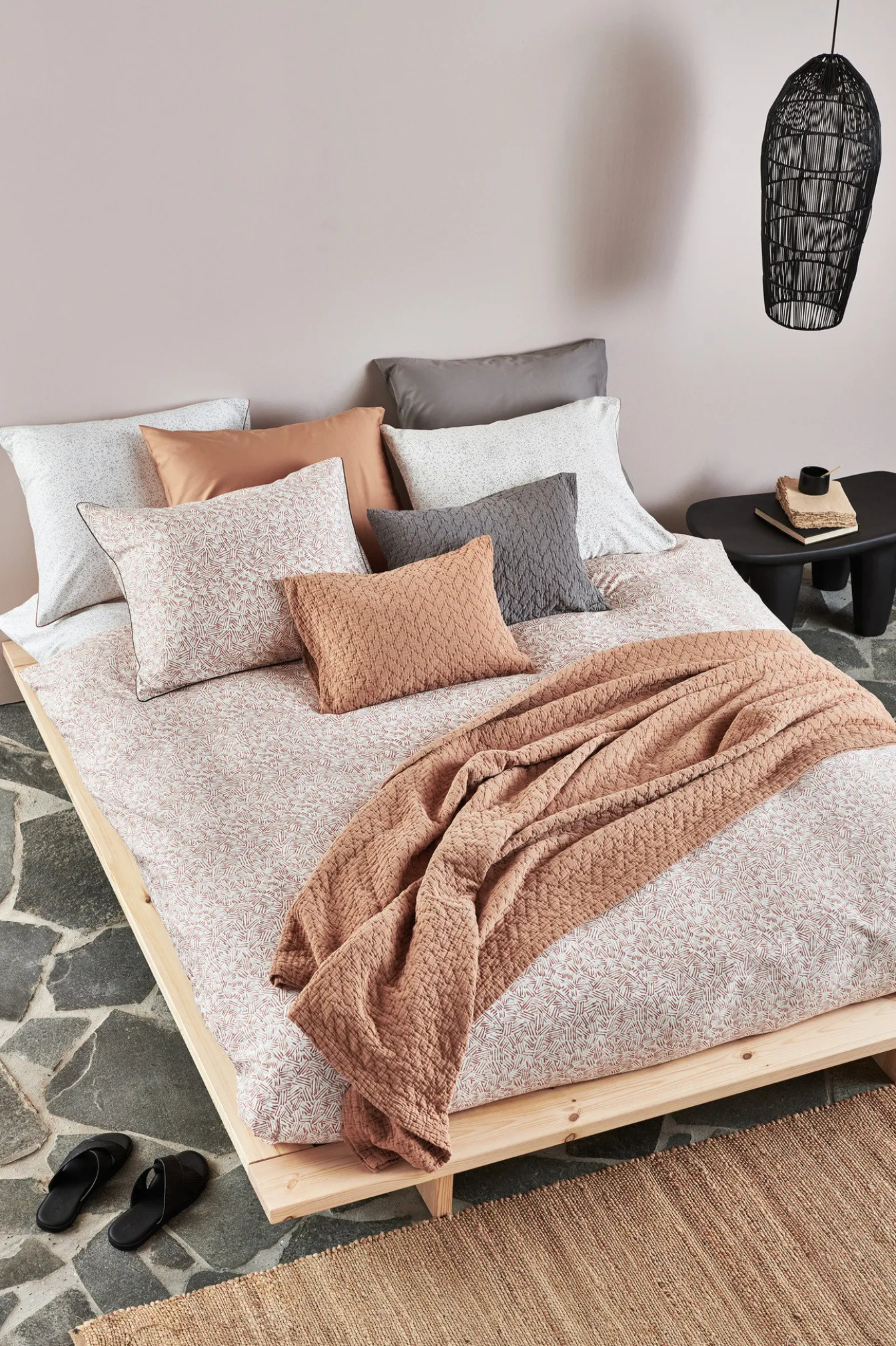 Sale Bath & Living Vandyck Duvet cover HOME 93 Toffee 240x220 cm (satin cotton) HCSA22193