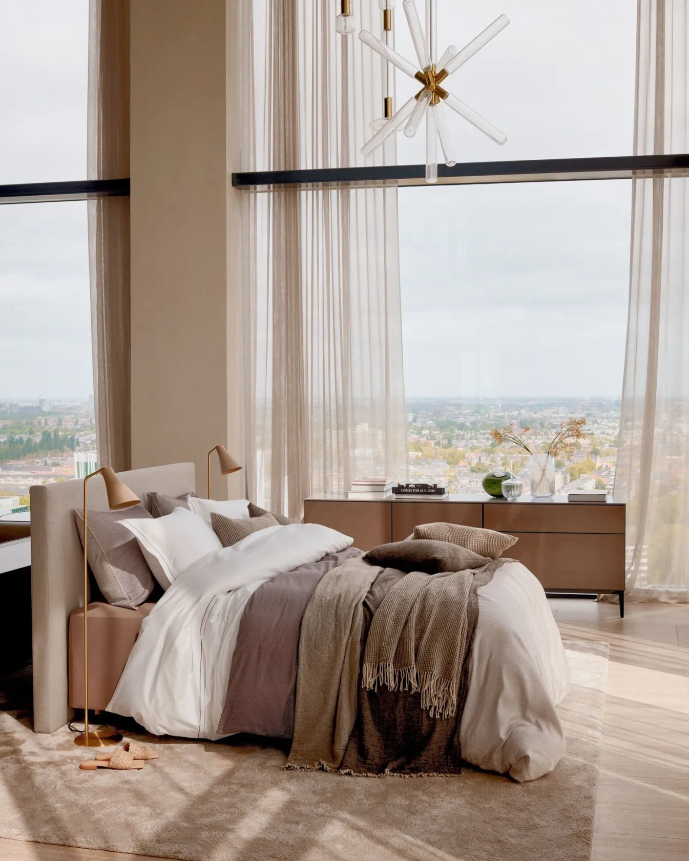 Shop Bath & Living Vandyck Duvet cover HOME Milano 140x220 cm, color Taupe (satin cotton)