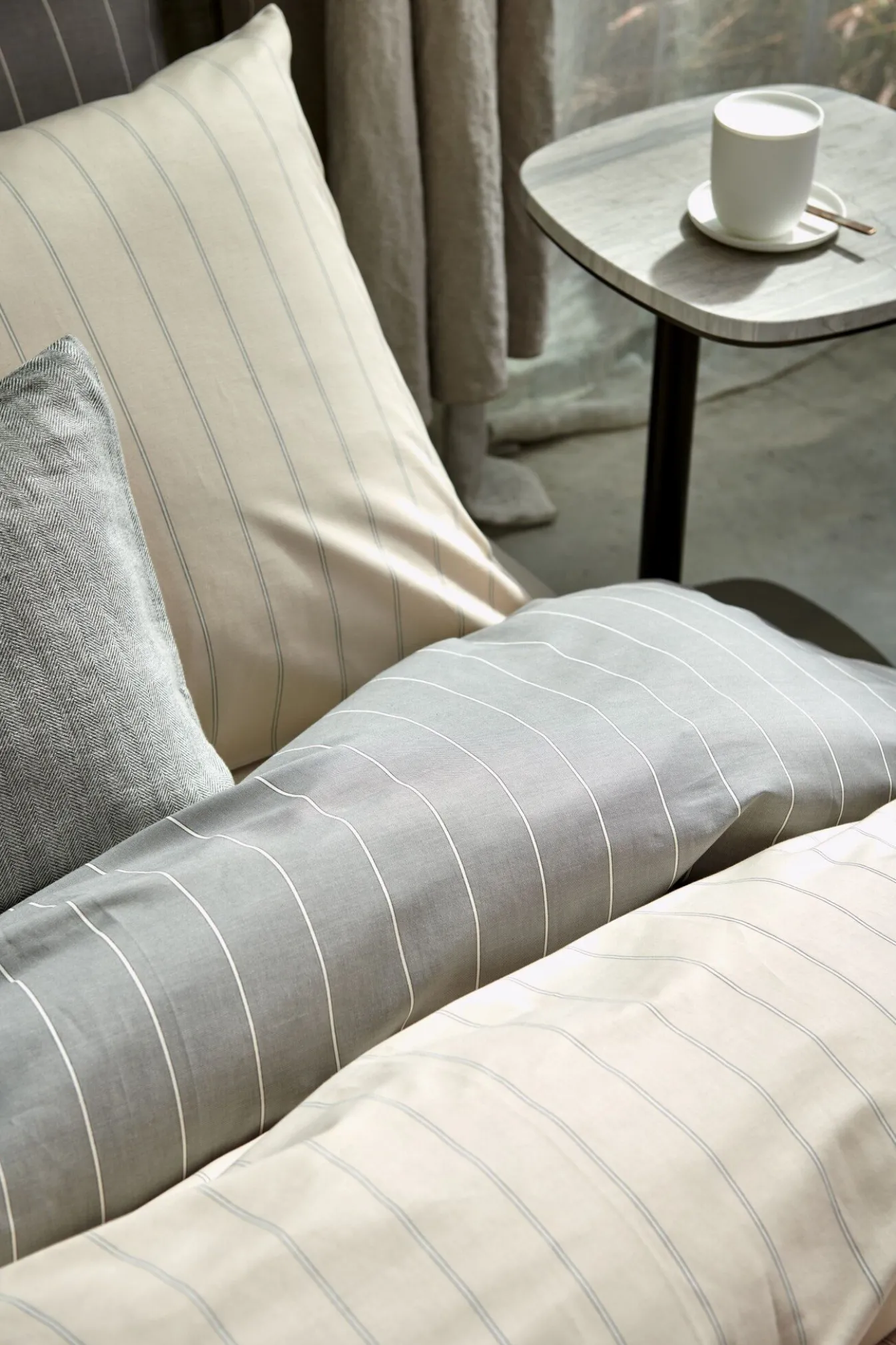 Best Bath & Living Vandyck Duvet cover HOME Puglia Cream Tan 200x220 cm (percale cotton)