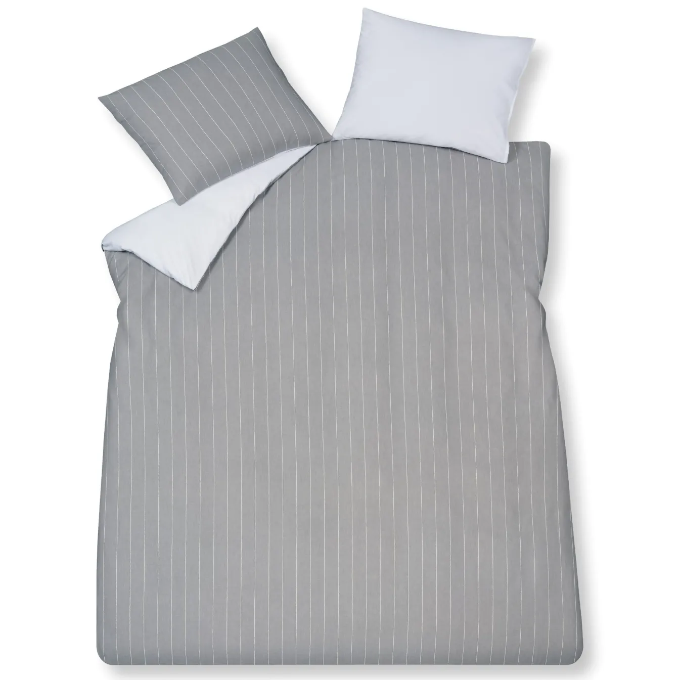 Online Bath & Living Vandyck Duvet cover HOME Puglia Gray 200x220 cm (percale cotton)