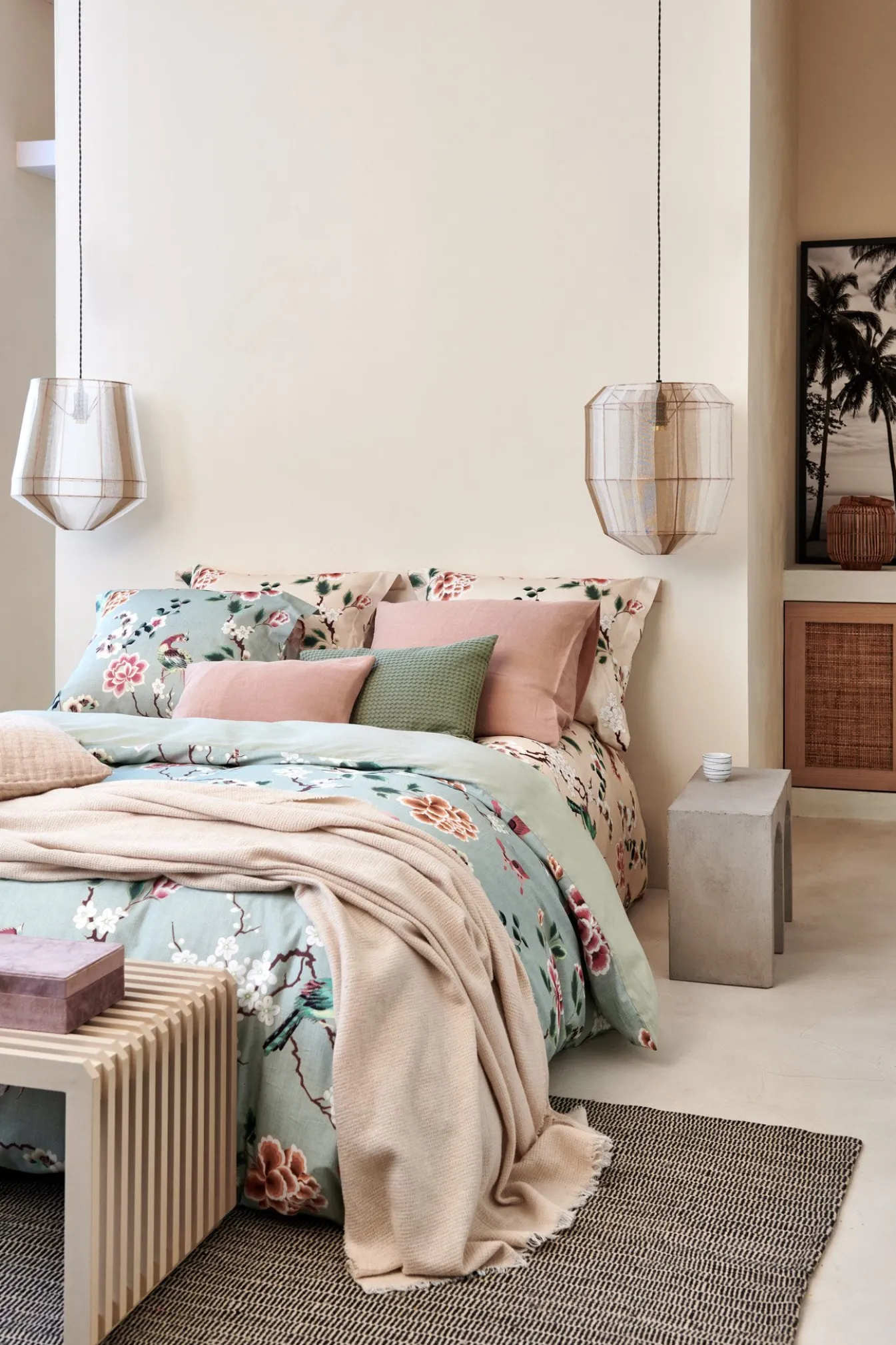 Outlet Bath & Living Vandyck Duvet cover JASMINE Light Green 200x220 cm (satin) SAM221102