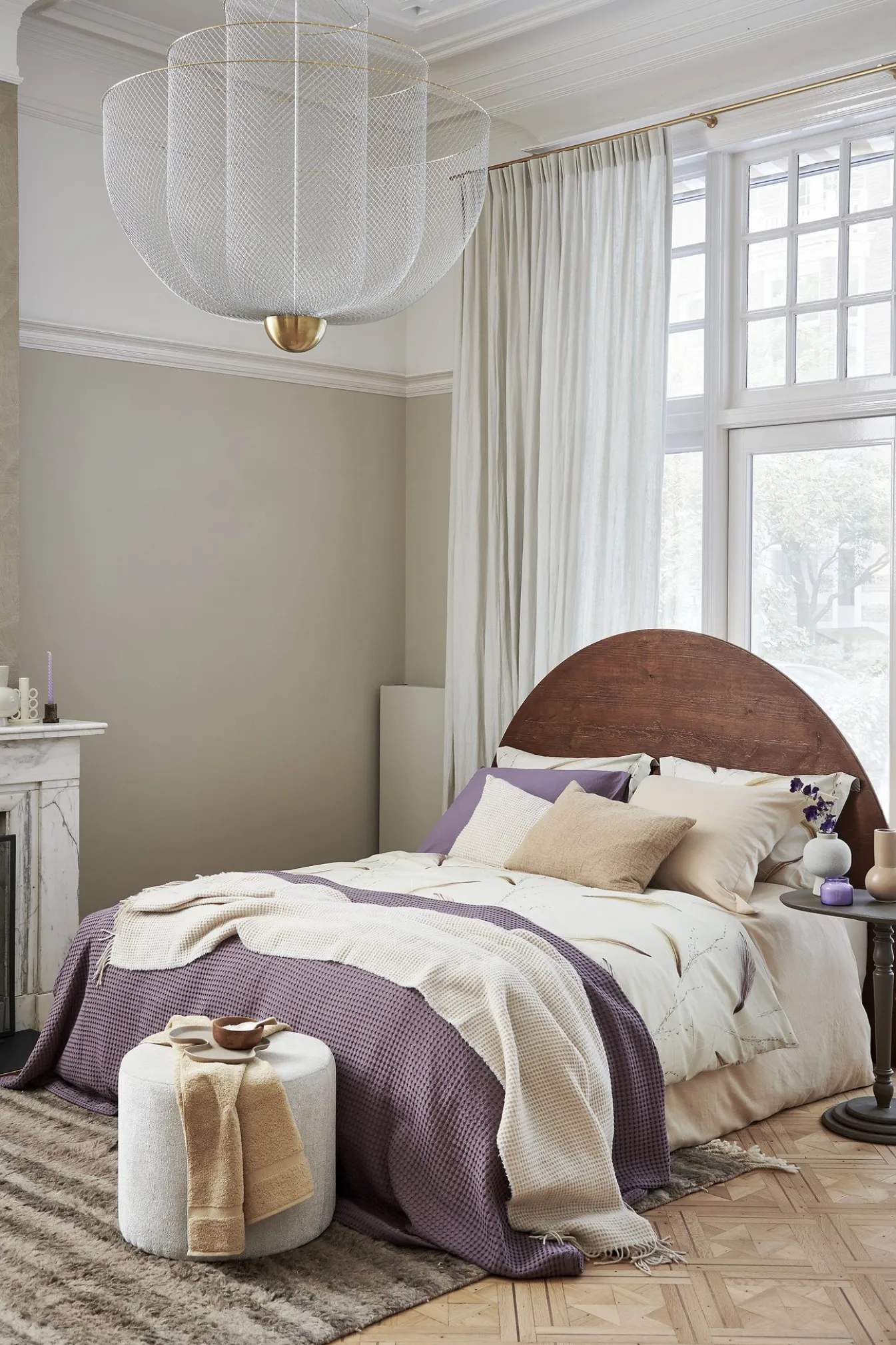 Shop Bath & Living Vandyck Duvet cover LIGHT FEATHER Cream tan 200x220 cm (cotton) CLBB22214