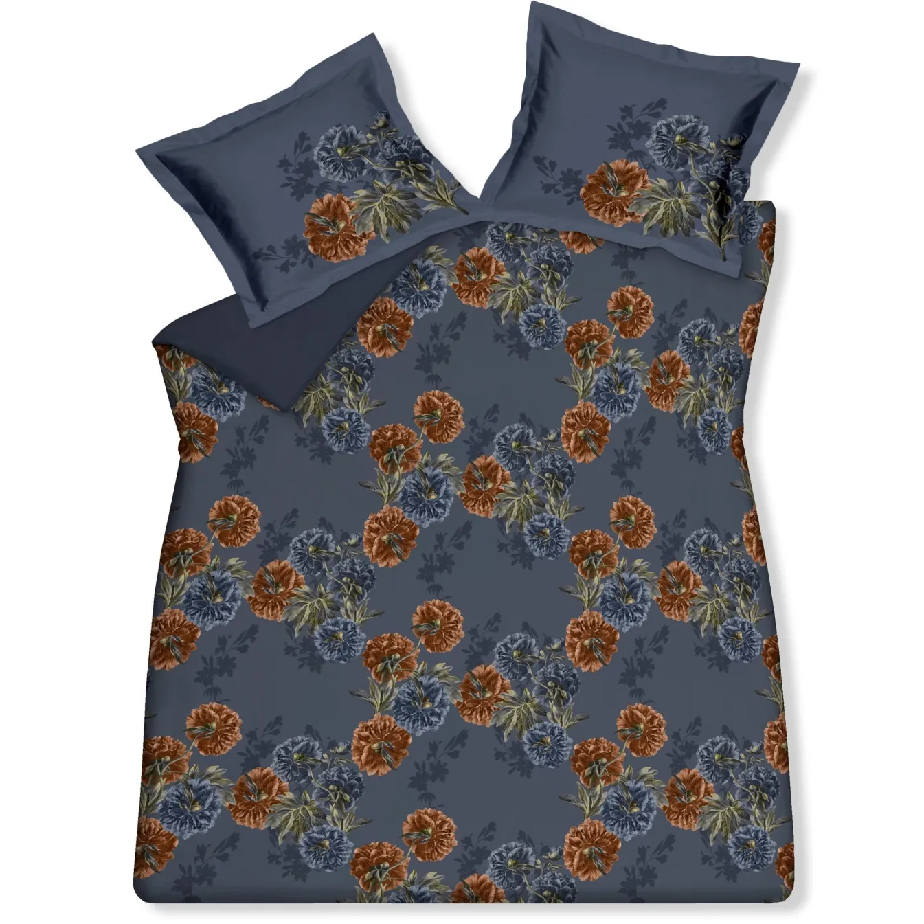 Shop Bath & Living Vandyck Duvet cover MIDNIGHT HOUR Blue Ink 200x220 cm (satin cotton)