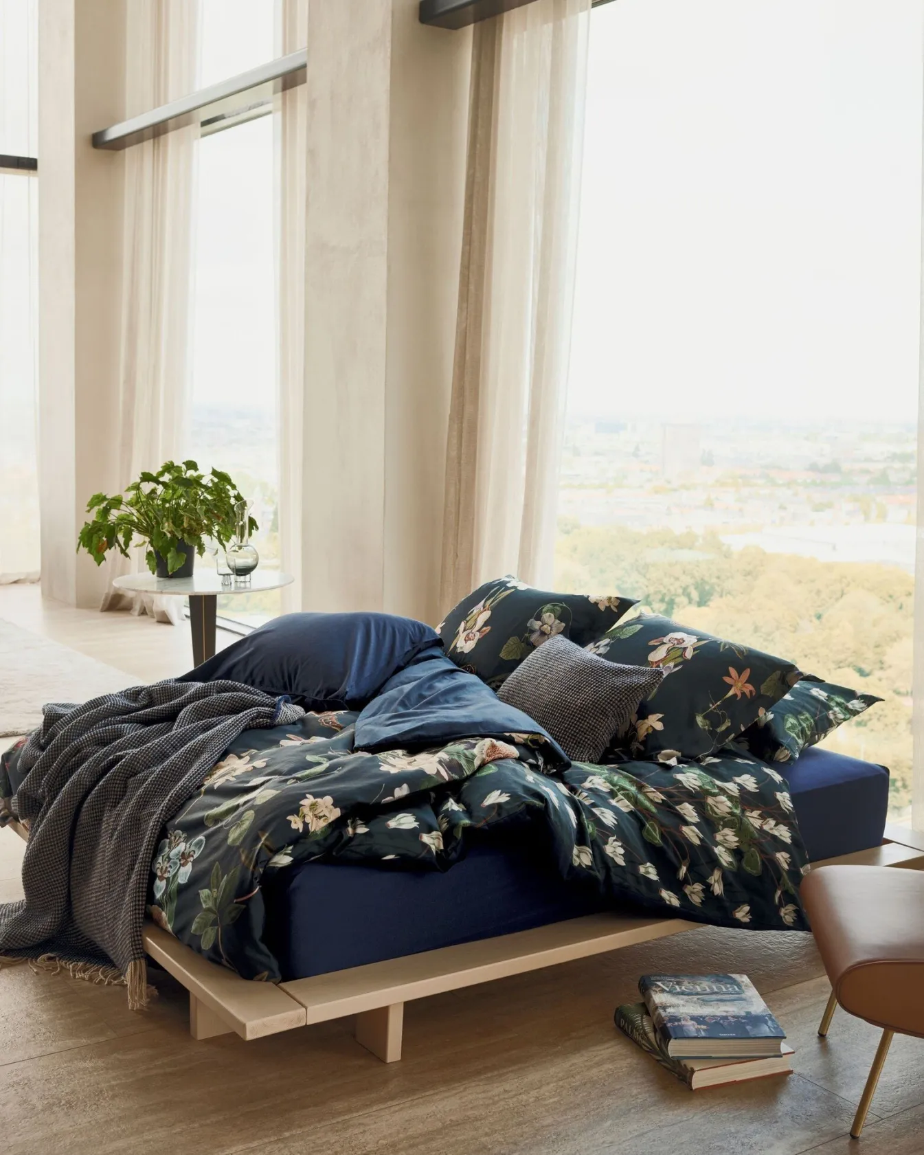 Sale Bath & Living Vandyck Duvet cover PARADISO Blue Ink 240x220 cm (satin cotton)
