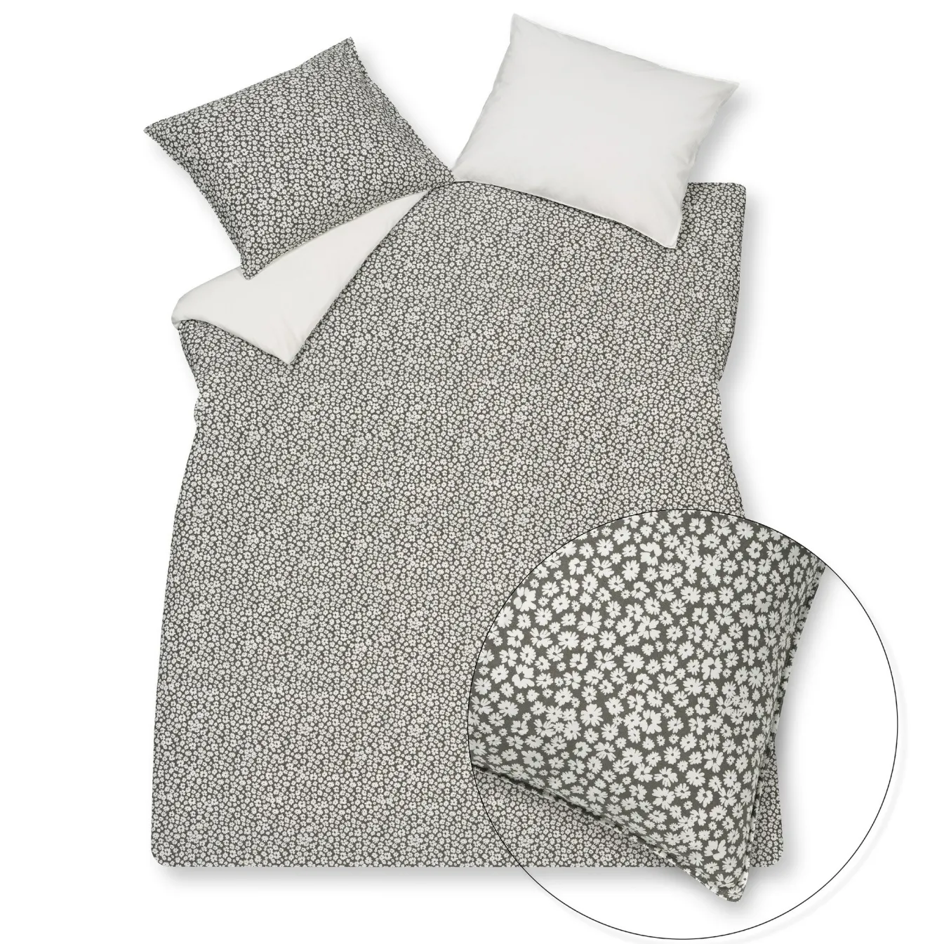 Store Bath & Living Vandyck Duvet cover PURE 53 Anthracite 200x220 cm (percale cotton) PRSA21153