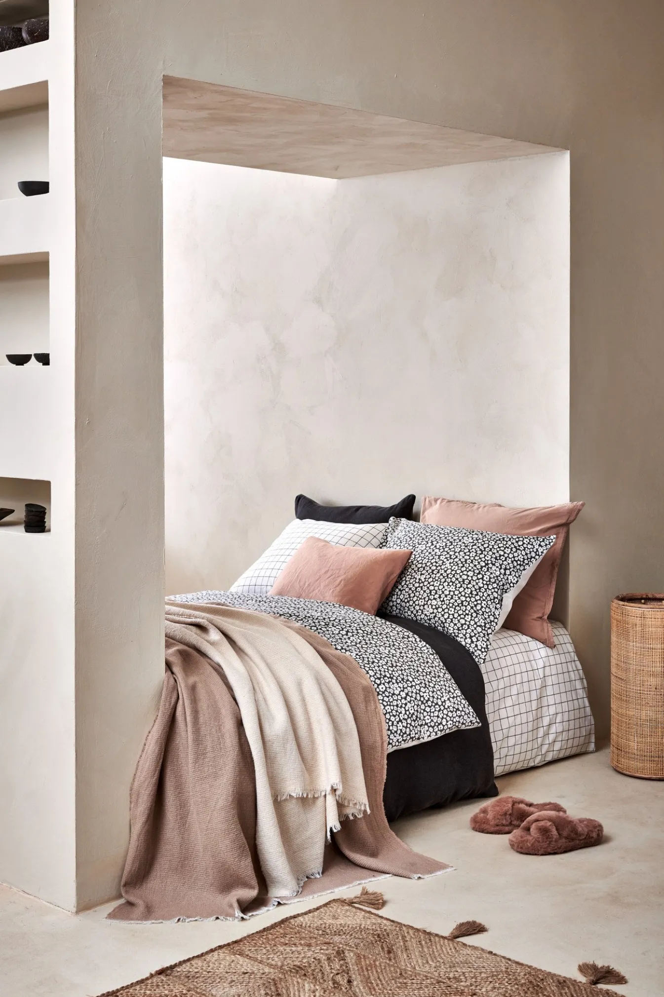 Outlet Bath & Living Vandyck Duvet cover PURE 53 Anthracite 140x220 cm (percale cotton) PRSA21153