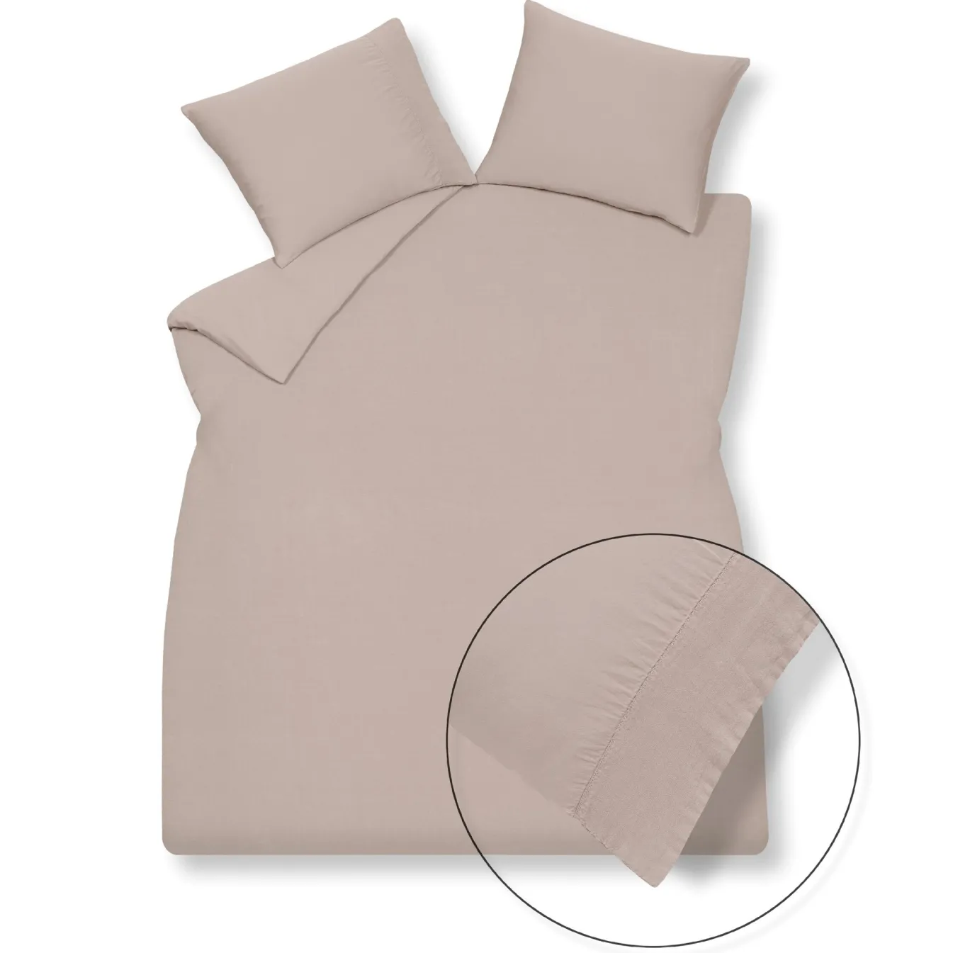 Sale Bath & Living Vandyck Duvet cover PURE 07 Blush 200x220 cm (linen / satin cotton) PRSA17207