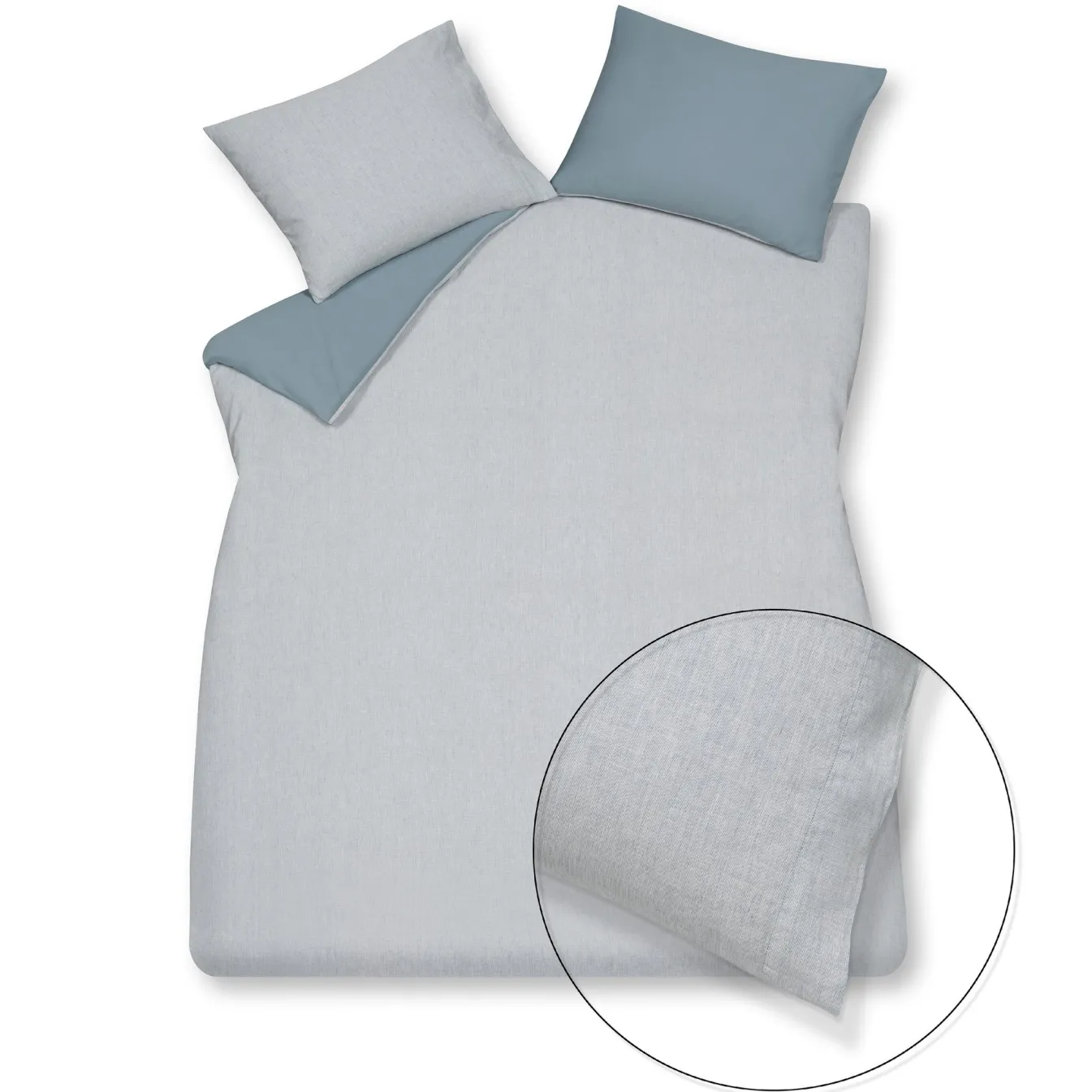 Best Bath & Living Vandyck Duvet cover PURE 41 Faded Denim 200x220 cm (linen / cotton) PRSA20141