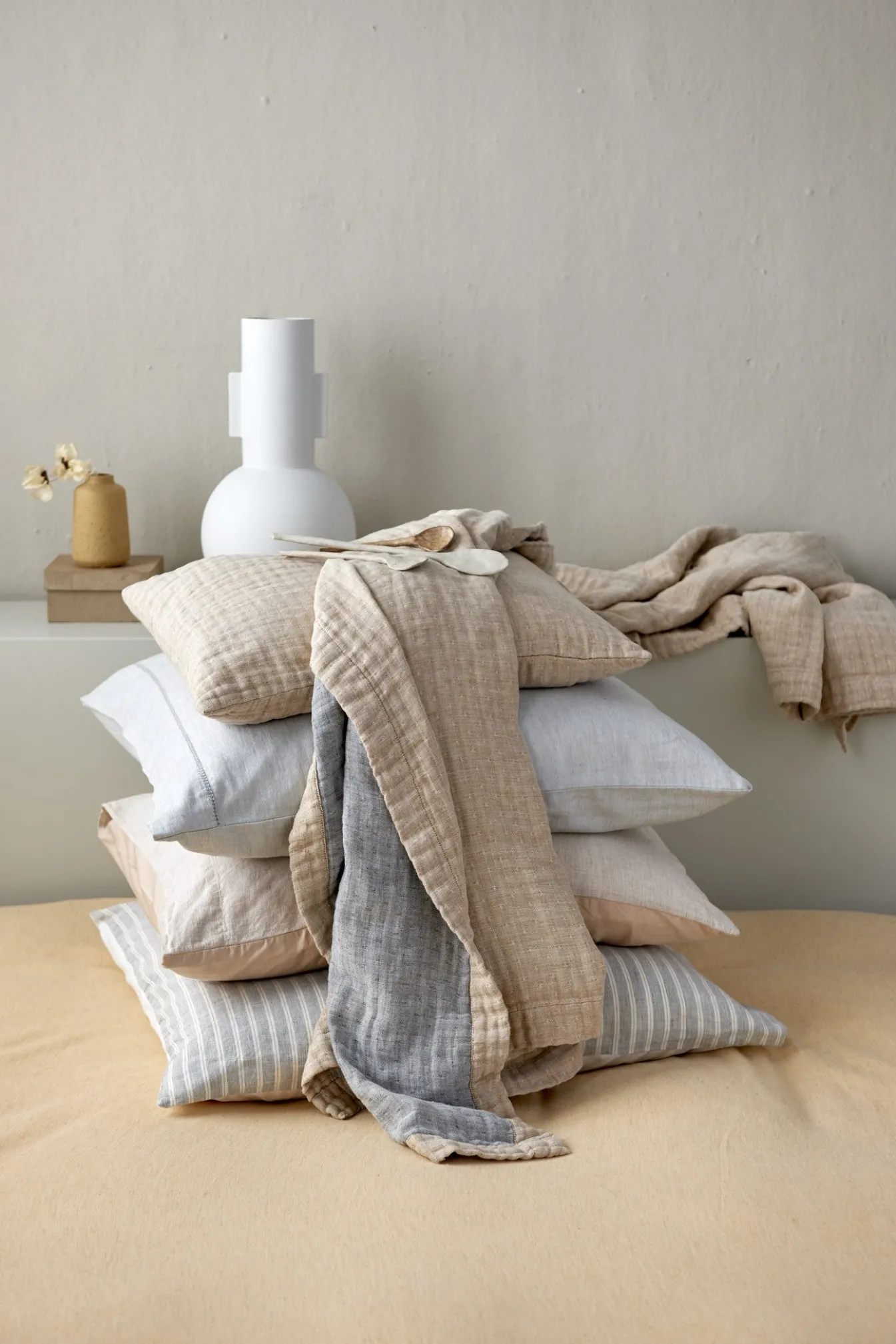 Best Bath & Living Vandyck Duvet cover PURE 41 Faded Denim 200x220 cm (linen / cotton) PRSA20141
