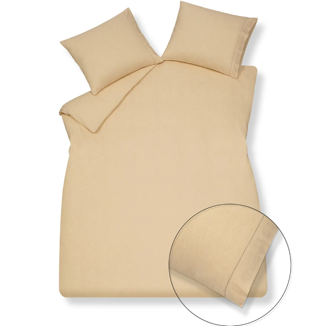 Outlet Bath & Living Vandyck Duvet cover PURE 42 Light Honey 200x220 cm (cotton / viscose) PRSA20142