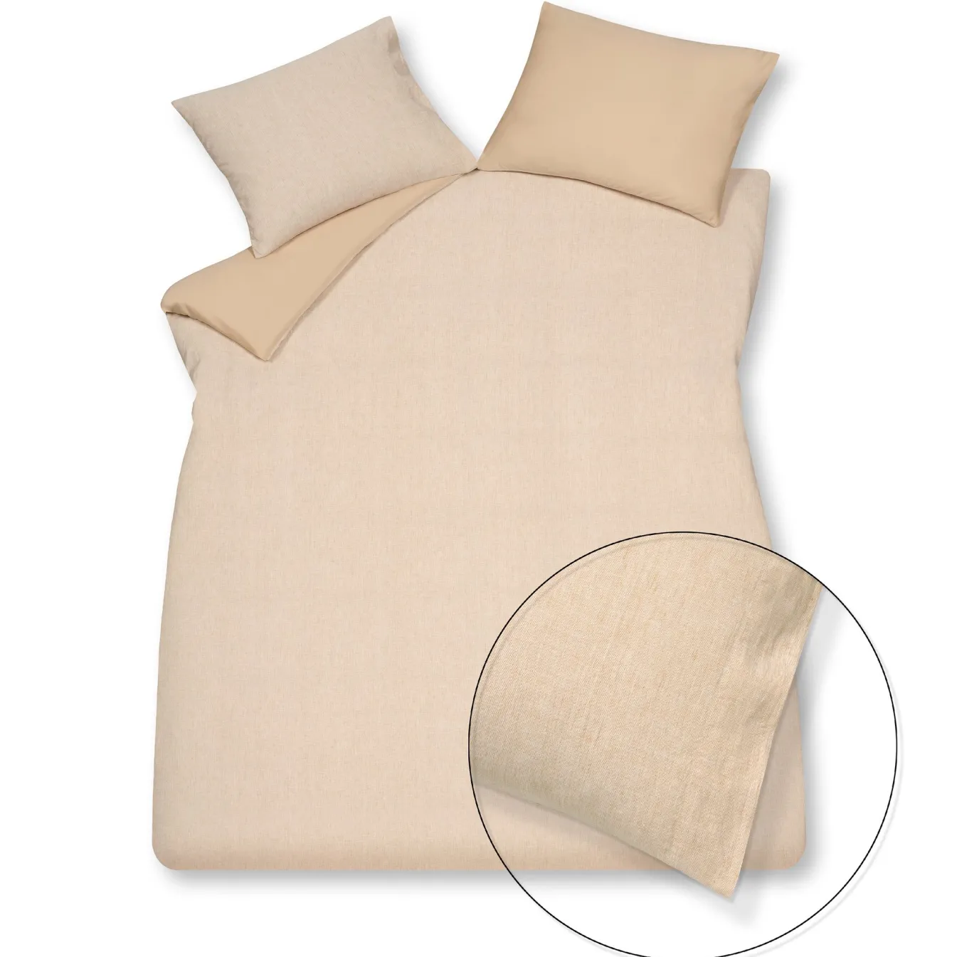 New Bath & Living Vandyck Duvet cover PURE 41 Light Honey 200x220 cm (linen / cotton) PRSA20141