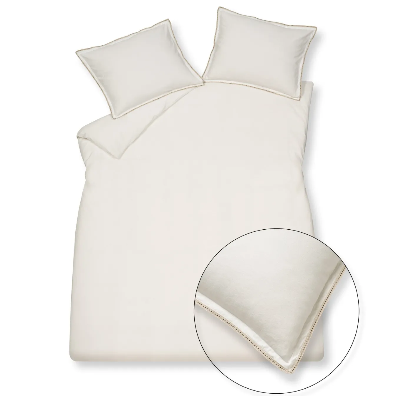 Cheap Bath & Living Vandyck Duvet cover PURE 60 Off White 200x220 cm (linen/cotton) PRSA22160