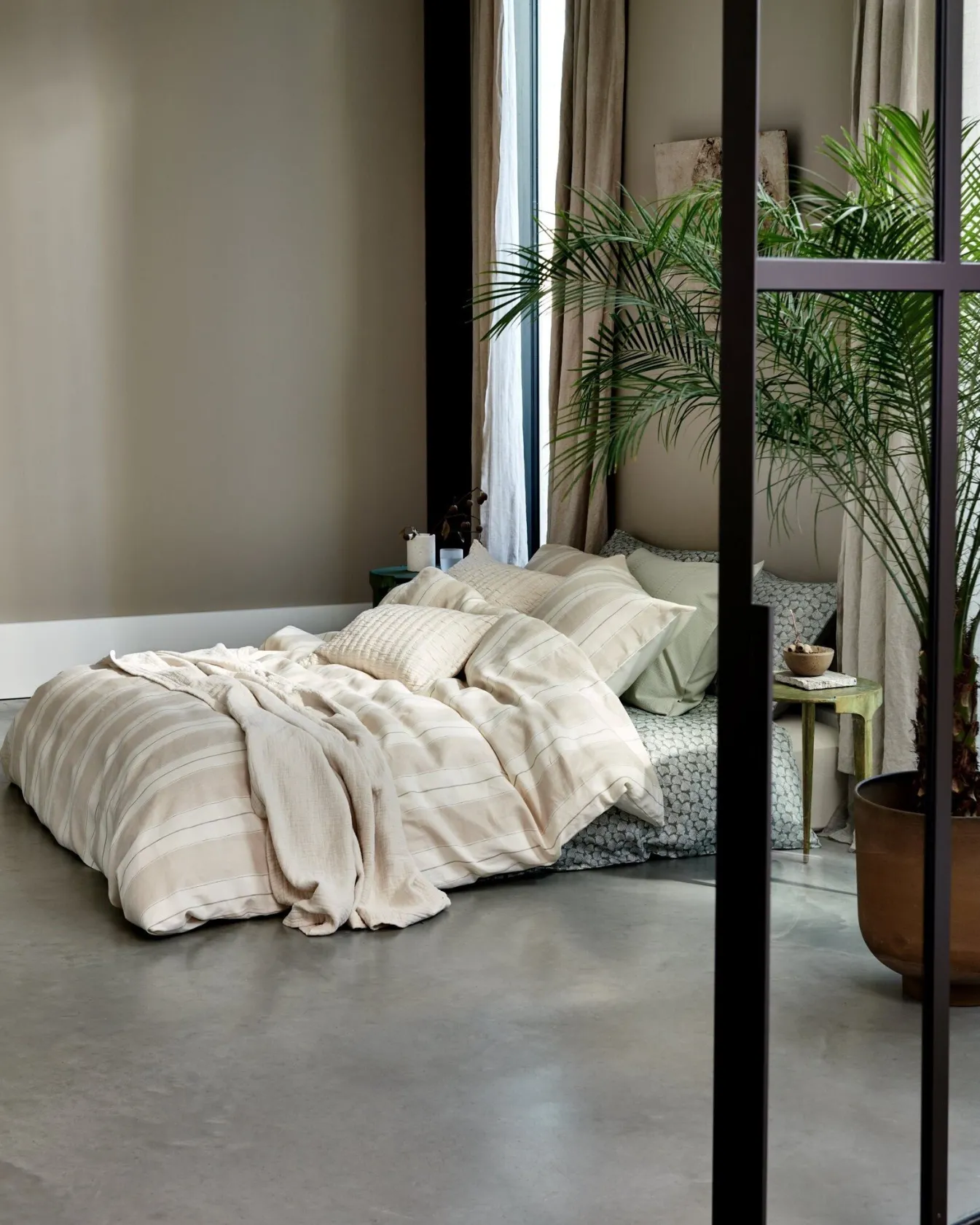 Shop Bath & Living Vandyck Duvet cover PURE 79 Smoke Green 240x220 cm (satin cotton)