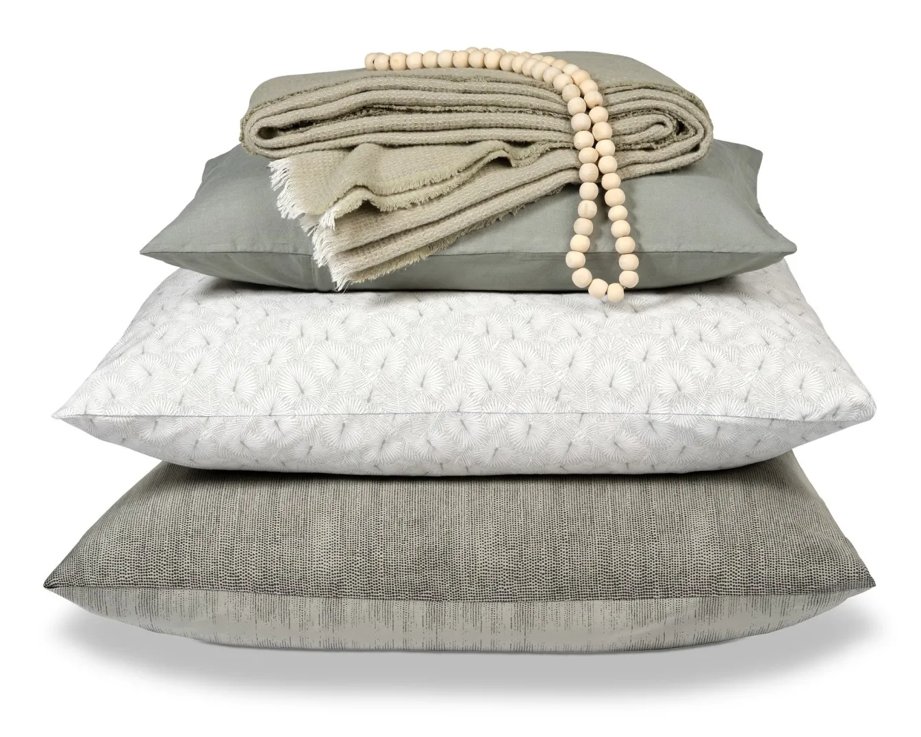 Online Bath & Living Vandyck Duvet cover PURE 59 Smoke Green 200x220 cm (satin cotton) PRSA21259