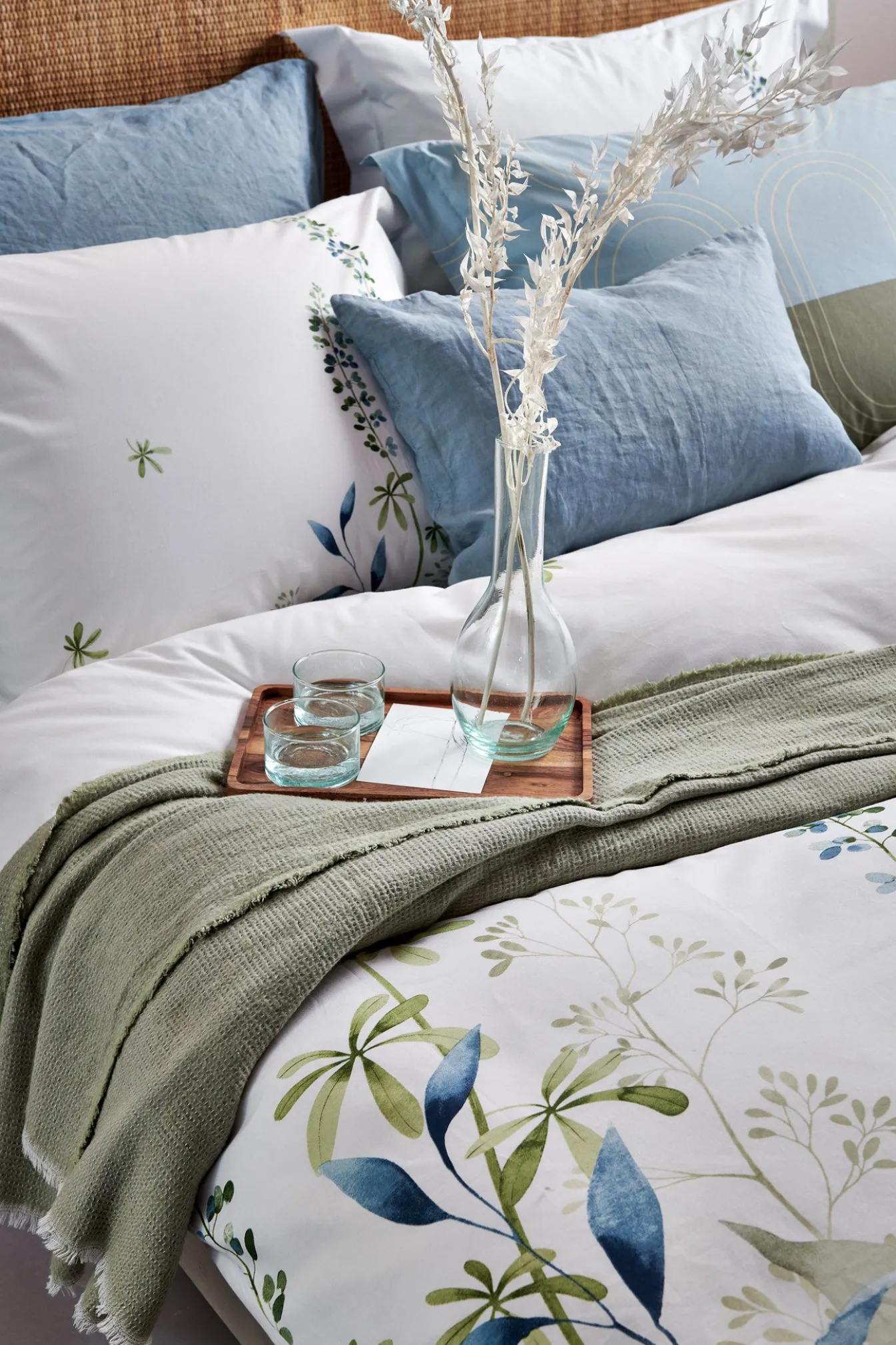 Cheap Bath & Living Vandyck Duvet cover PURITY 79 Pearl Blue 240x220 cm (linen / cotton) PUCO16179