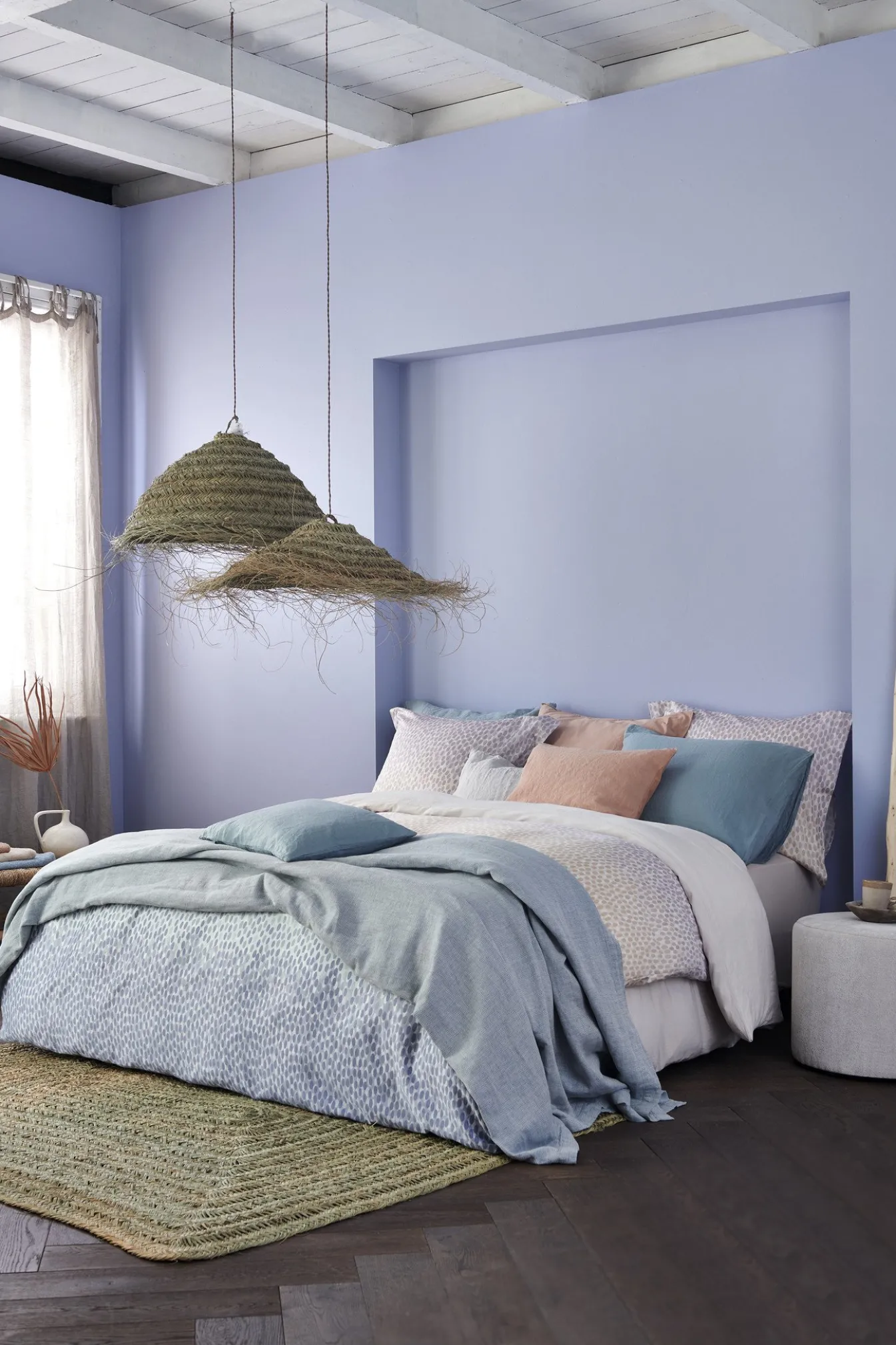 Outlet Bath & Living Vandyck Duvet cover PURITY 79 Pearl Blue 200x220 cm (linen / cotton) PUCO16179