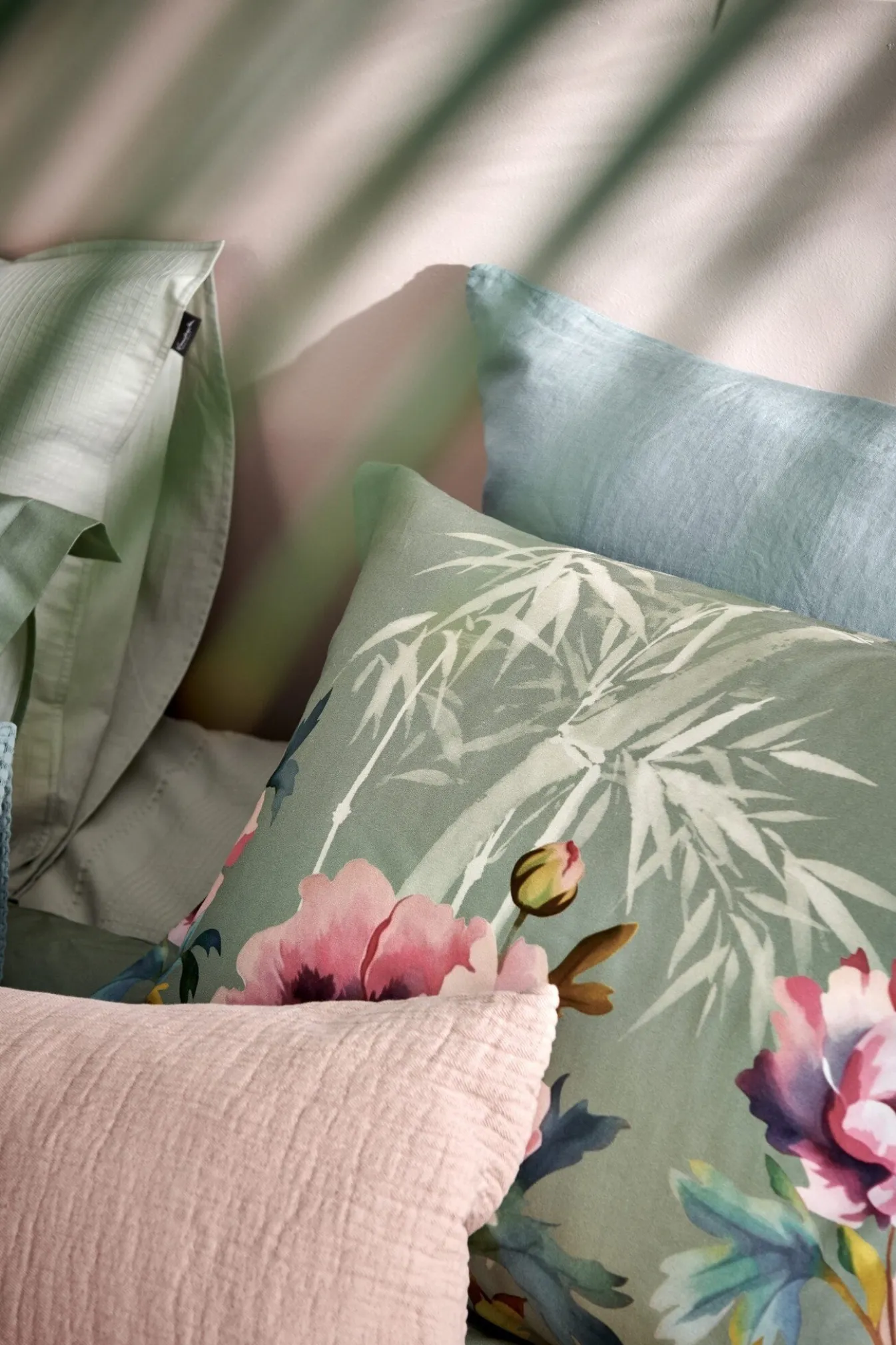 Online Bath & Living Vandyck Duvet cover PURITY 79 Pearl Blue 140x220 cm (linen / cotton) PUCO16179