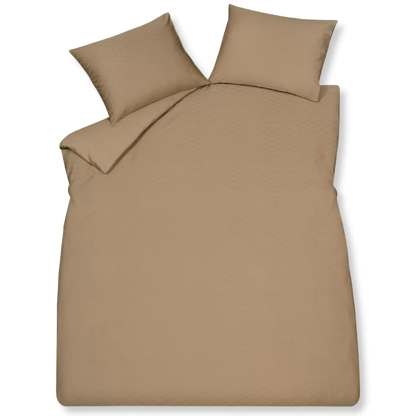 Online Bath & Living Vandyck Duvet cover PURITY Monaco Caramel 200x220 cm (satin cotton)