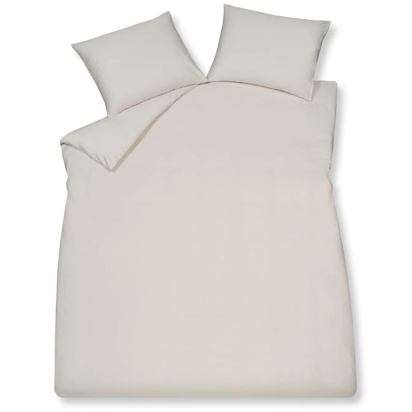 Online Bath & Living Vandyck Duvet cover PURITY Monaco Cream Tan 200x220 cm (satin cotton)