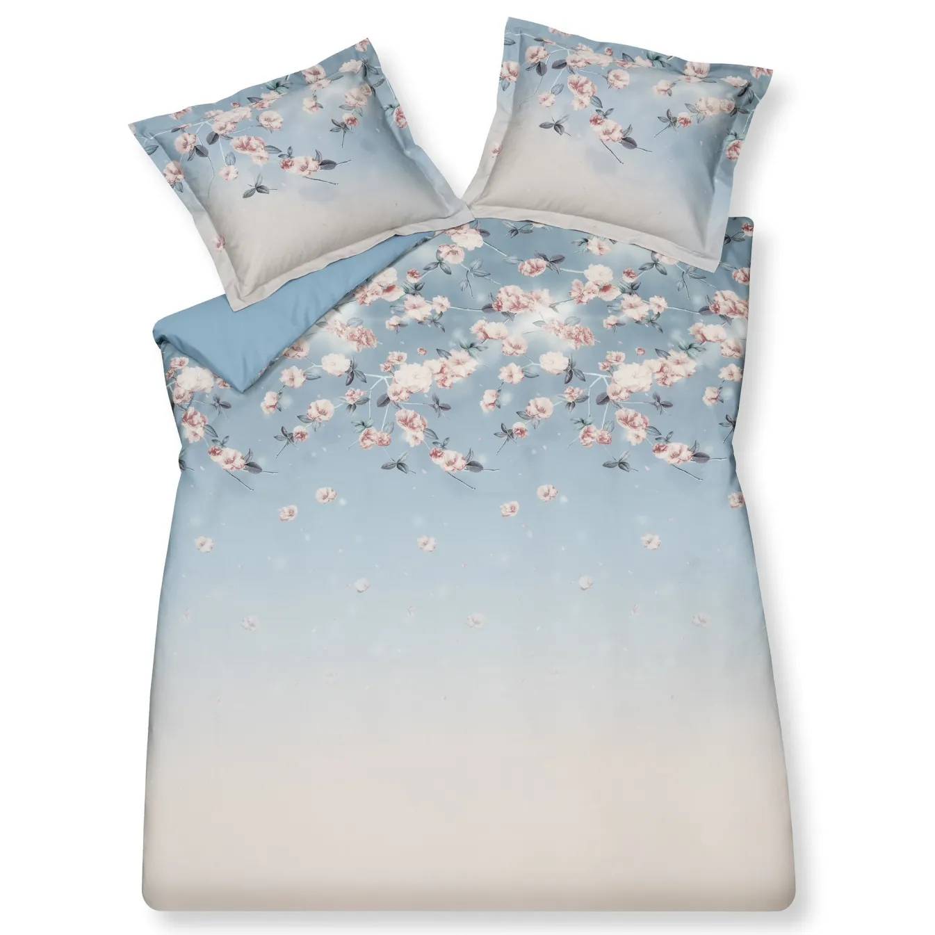 Discount Bath & Living Vandyck Duvet cover SOFT ROSE Blue Sky 140x220 cm (satin) SASA22103