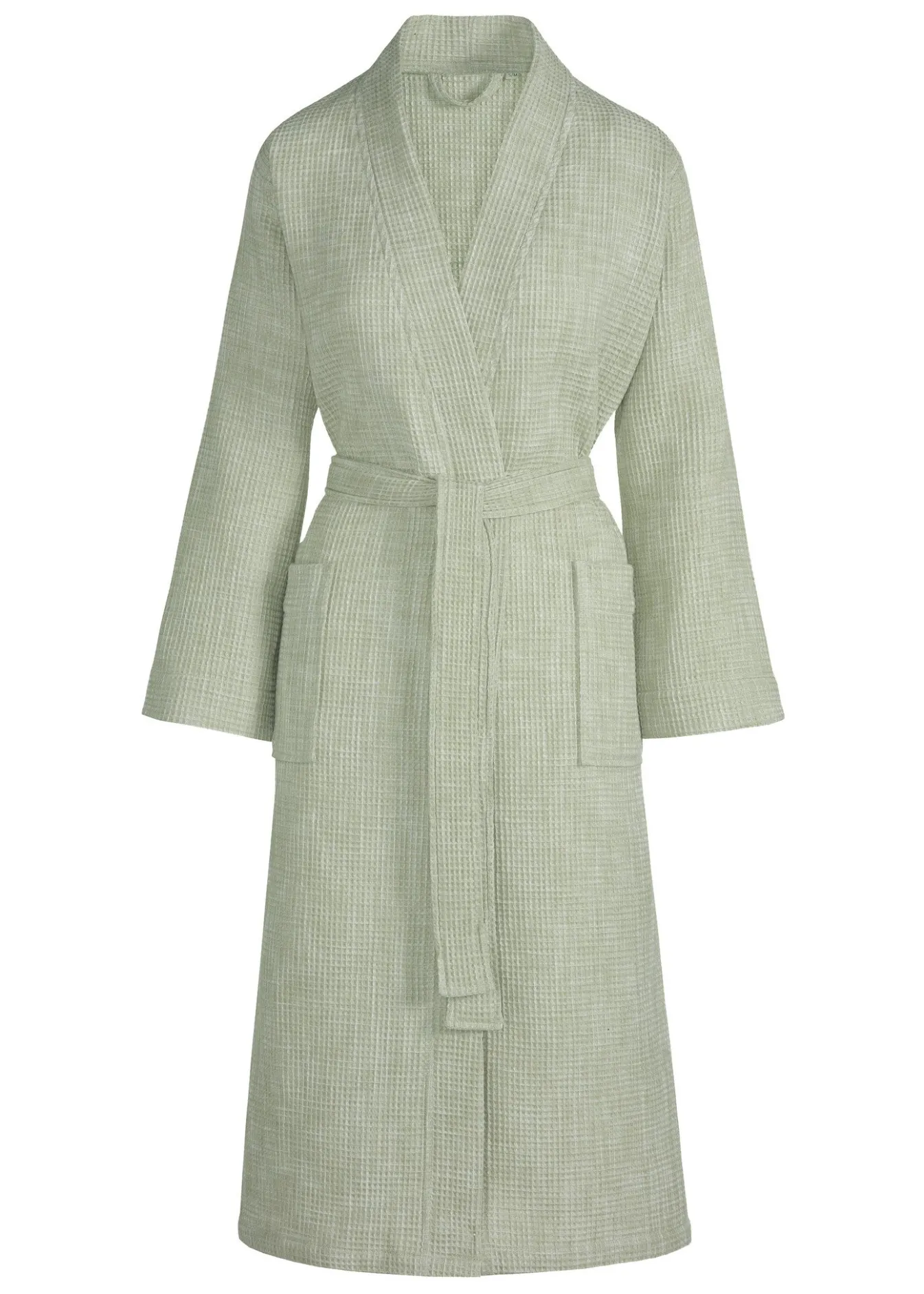 Cheap Bath & Living Vandyck EVELYN waffled bathrobe Light Olive (BAVE20201)