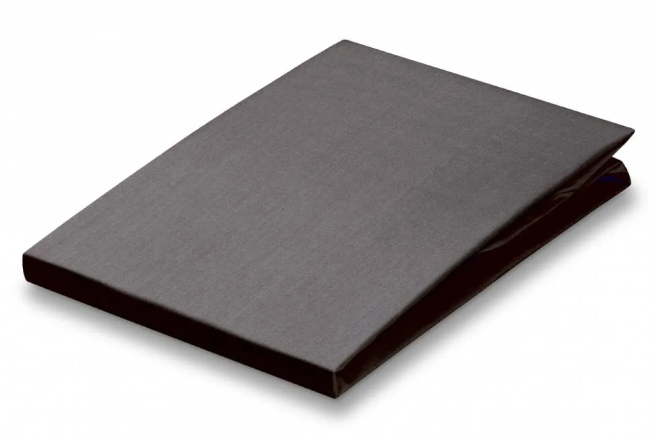 Best Bath & Living Vandyck Fitted sheet Anthracite-081, dark gray (satin cotton) CCF301ME