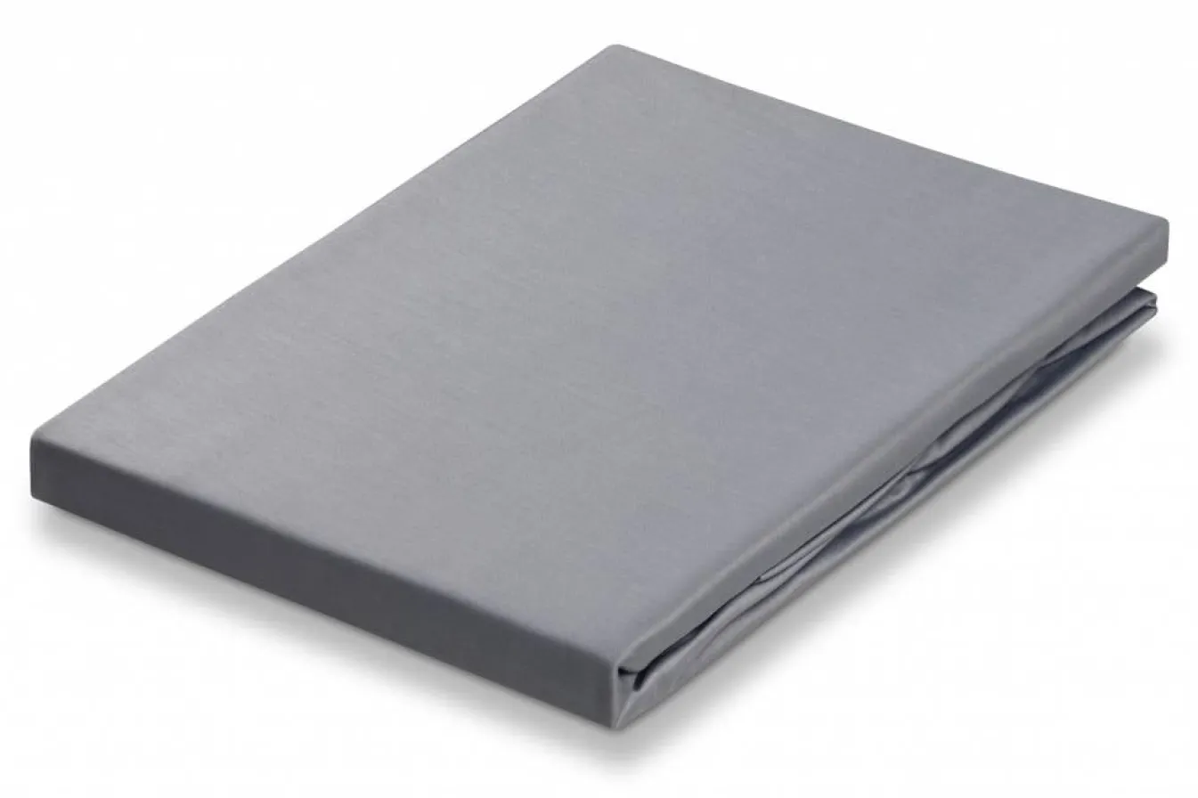 Fashion Bath & Living Vandyck Fitted Sheet Steel Gray-426, gray (satin cotton) CCF301ME