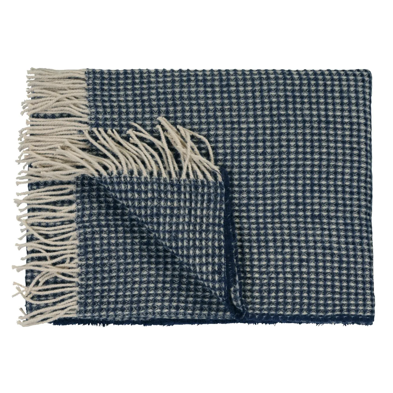 Shop Bath & Living Vandyck HOME 95 plaid/bedspread 160x260 cm, dark blue