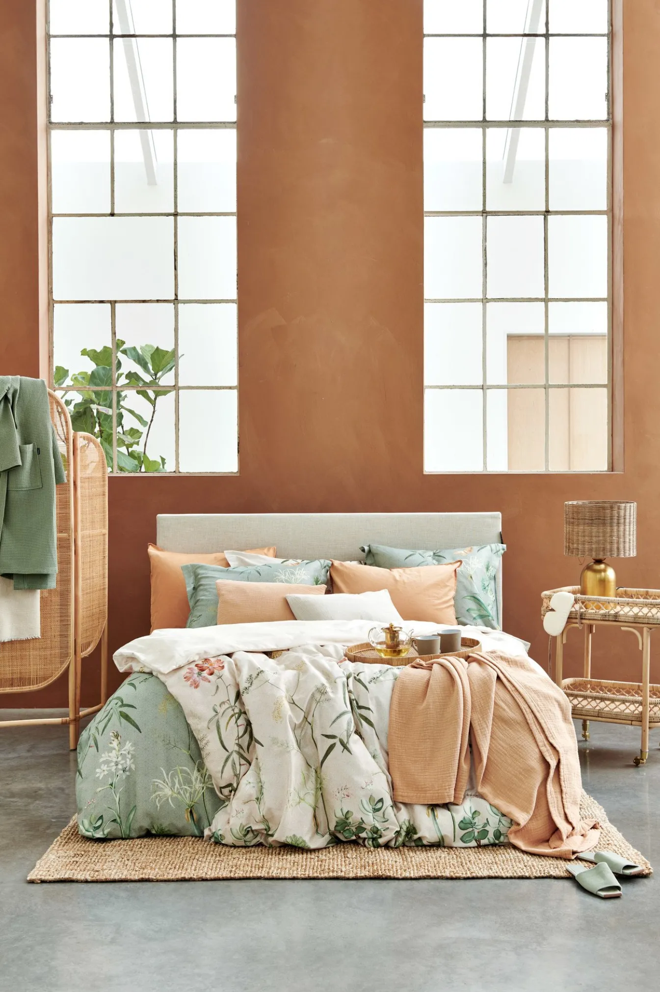 Store Bath & Living Vandyck HOME Pique waffle blanket 160x250 cm Apricot Blush (BLMK16101)