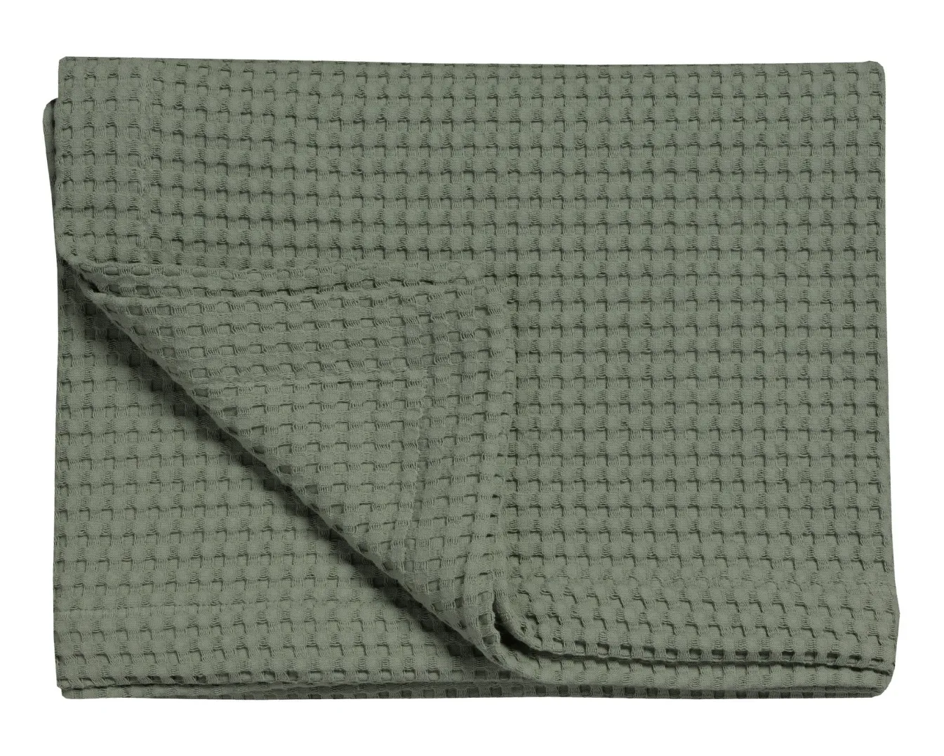Best Bath & Living Vandyck HOME Pique waffle blanket 160x250 cm Earth Green (BLMK16101)