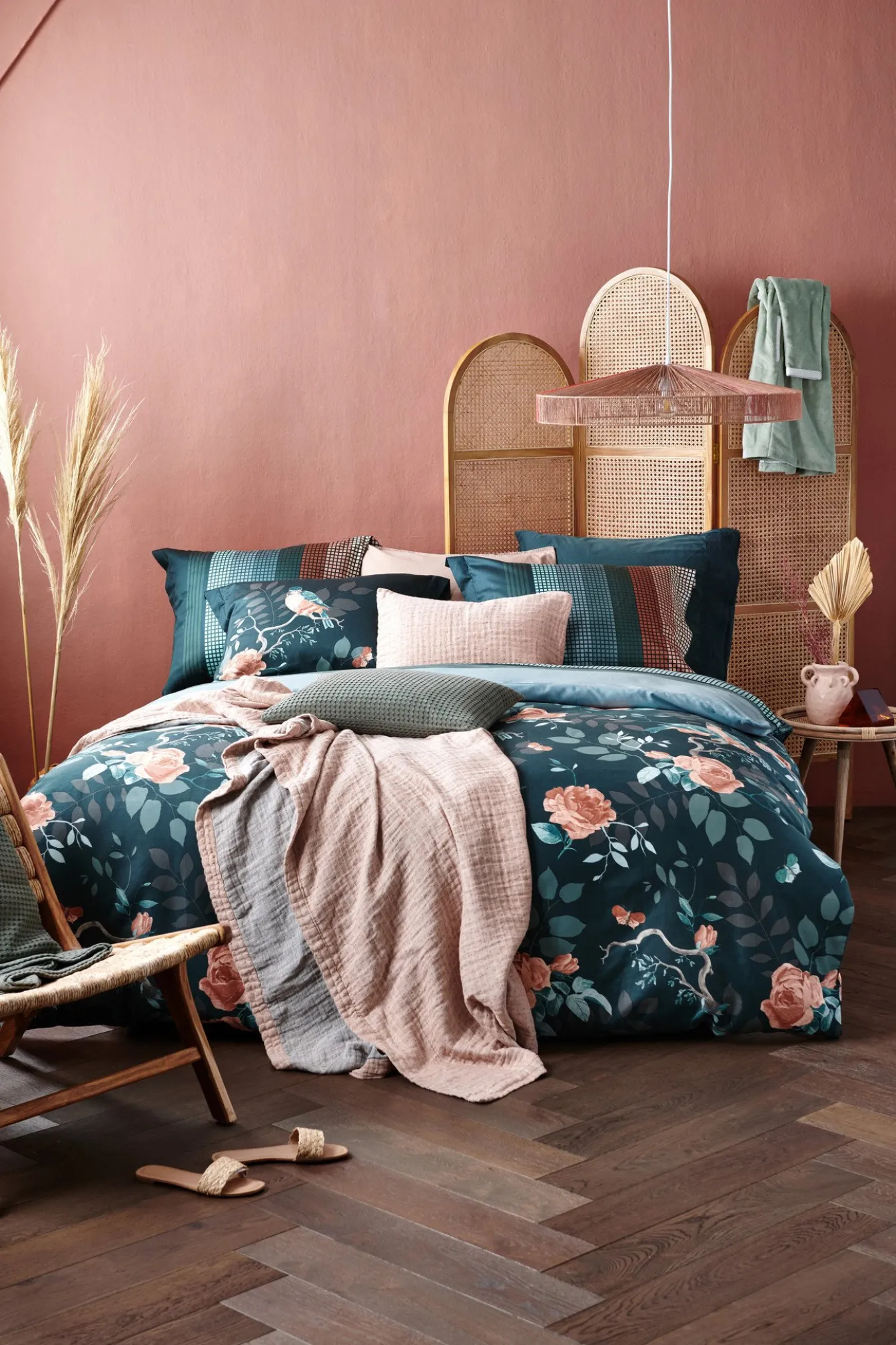 Fashion Bath & Living Vandyck HOME Pique waffle blanket 270x250 cm Earth Green (BLMK16101)