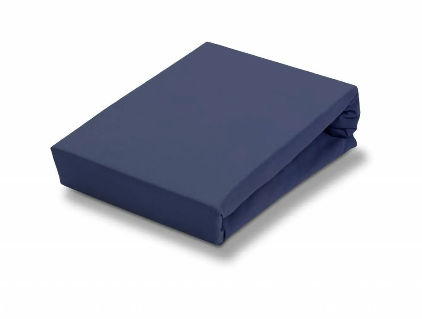 Outlet Bath & Living Vandyck Jersey supreme splittopper fitted sheet Navy-036, dark blue (stretch) SLKM820ST
