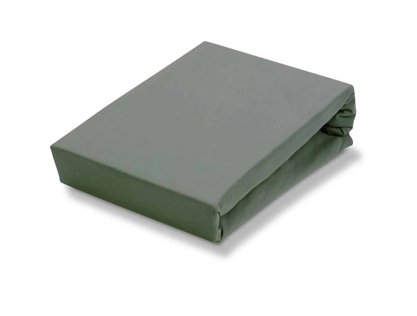 Outlet Bath & Living Vandyck Jersey supreme splittopper fitted sheet Sage Green (stretch) SLKM820ST