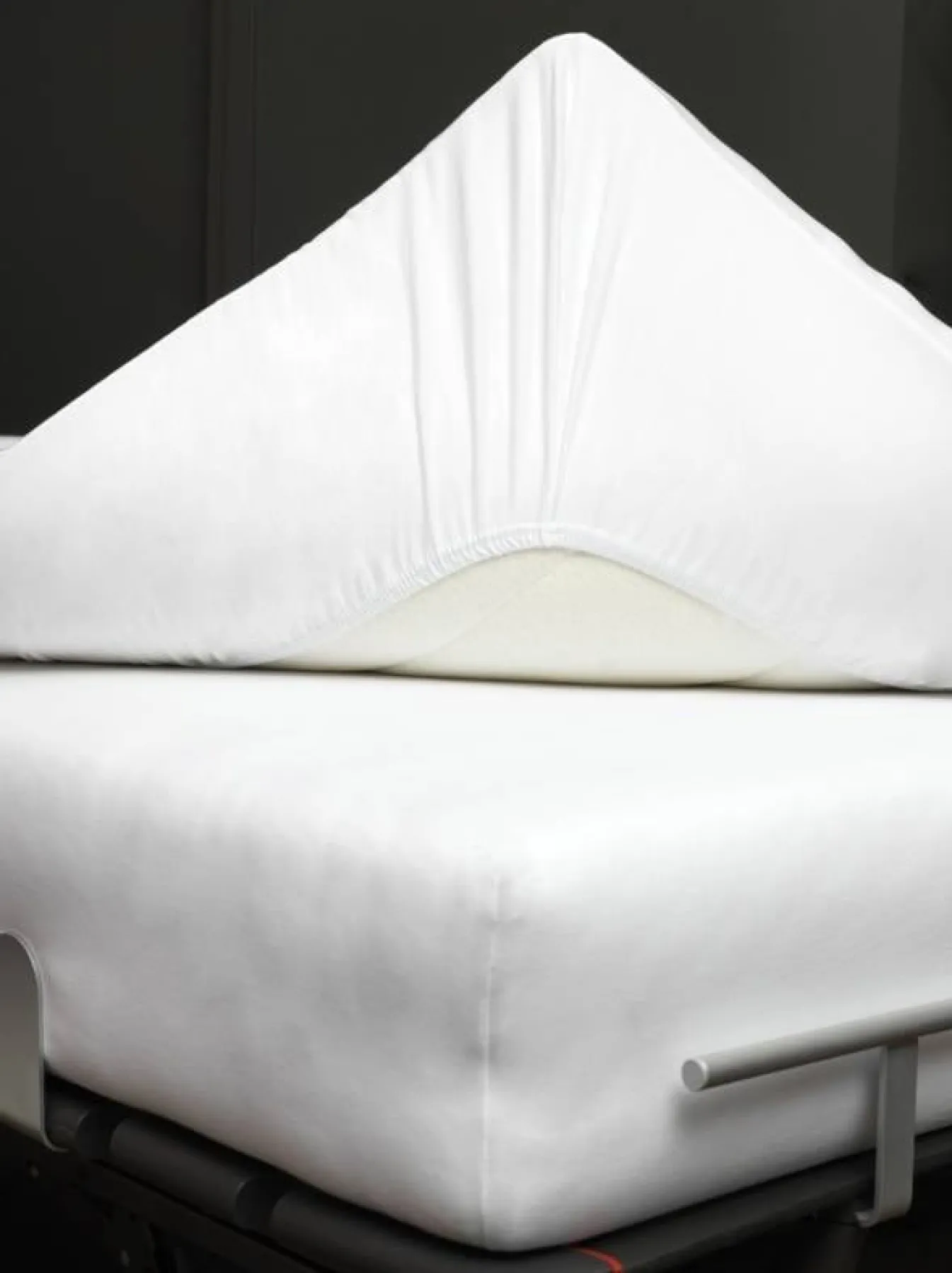 Sale Bath & Living Vandyck Jersey supreme splittopper fitted sheet White-090, white (stretch) SLKM820ST